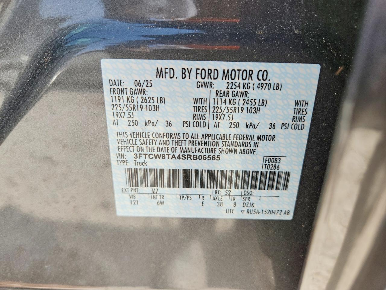 2025 Ford Maverick Lobo Gray vin: 3FTCW8TA4SRB06565