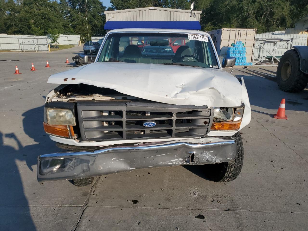 1997 Ford F250 White vin: 3FTHF25H1VMA51443