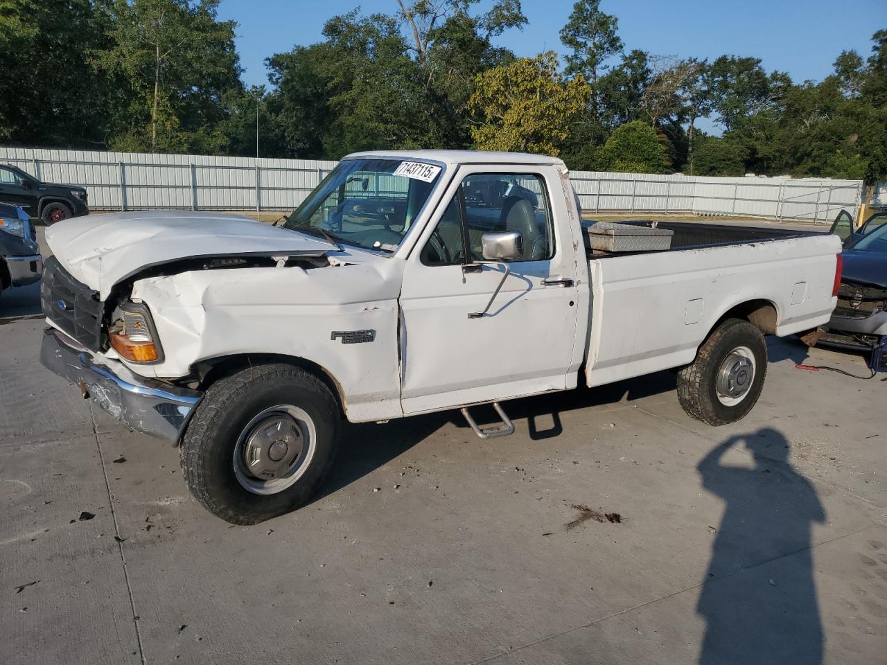 1997 Ford F250 White vin: 3FTHF25H1VMA51443