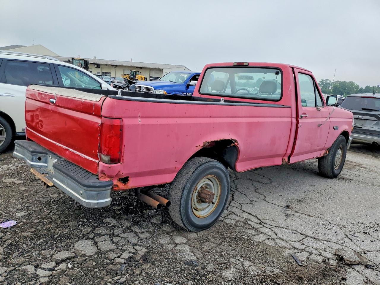 1997 Ford F250 Red vin: 3FTHF25HXVMA38299