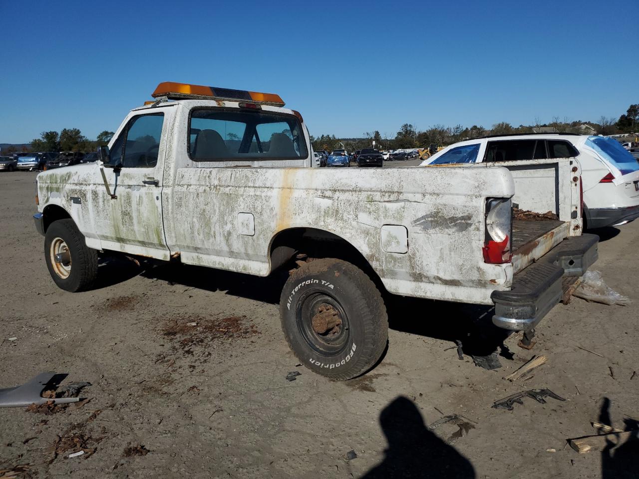 1997 Ford F250 White vin: 3FTHF26H9VMA57411