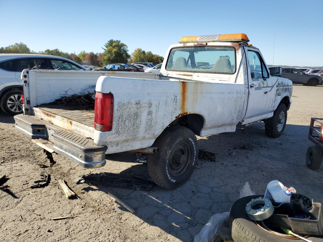 1997 Ford F250 White vin: 3FTHF26H9VMA57411