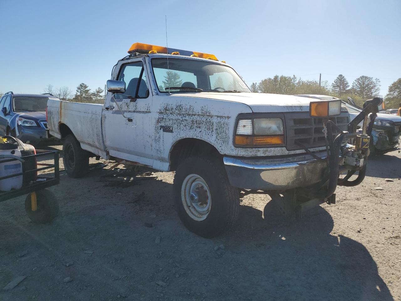 1997 Ford F250 White vin: 3FTHF26H9VMA57411