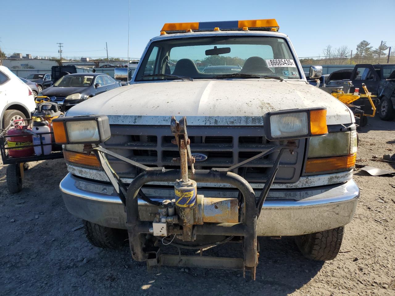 1997 Ford F250 White vin: 3FTHF26H9VMA57411