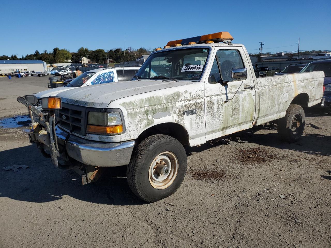 1997 Ford F250 White vin: 3FTHF26H9VMA57411