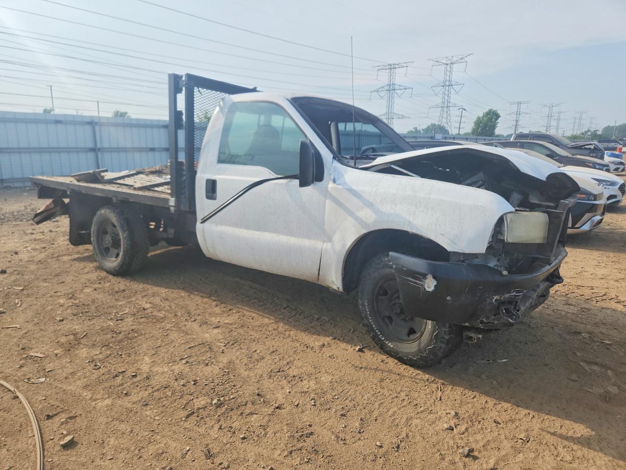 2001 Ford F250 Super Duty White vin: 3FTNF20F71MA67908