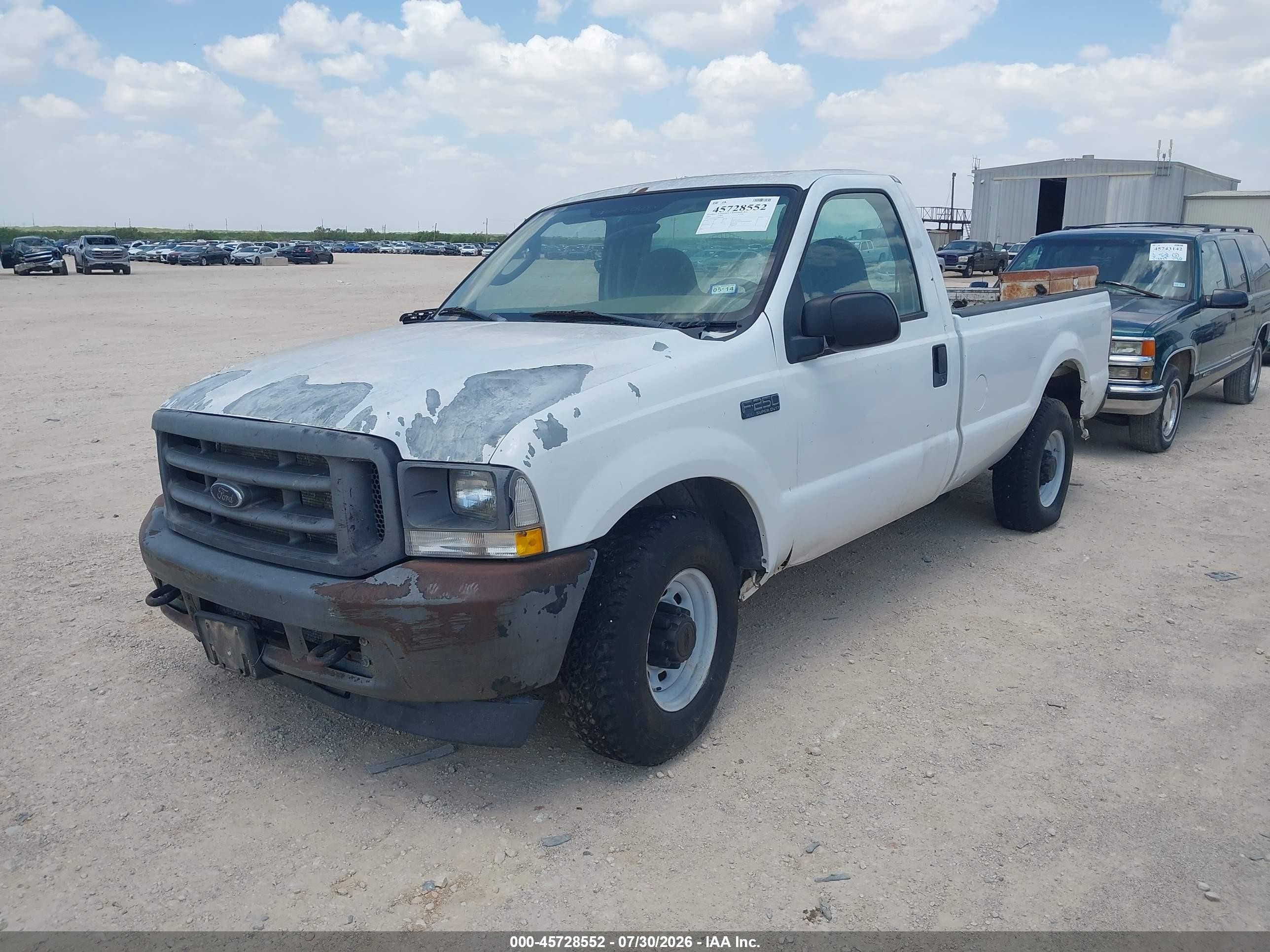 2003 Ford F-250 Xl/xlt White vin: 3FTNF20L53MB26365