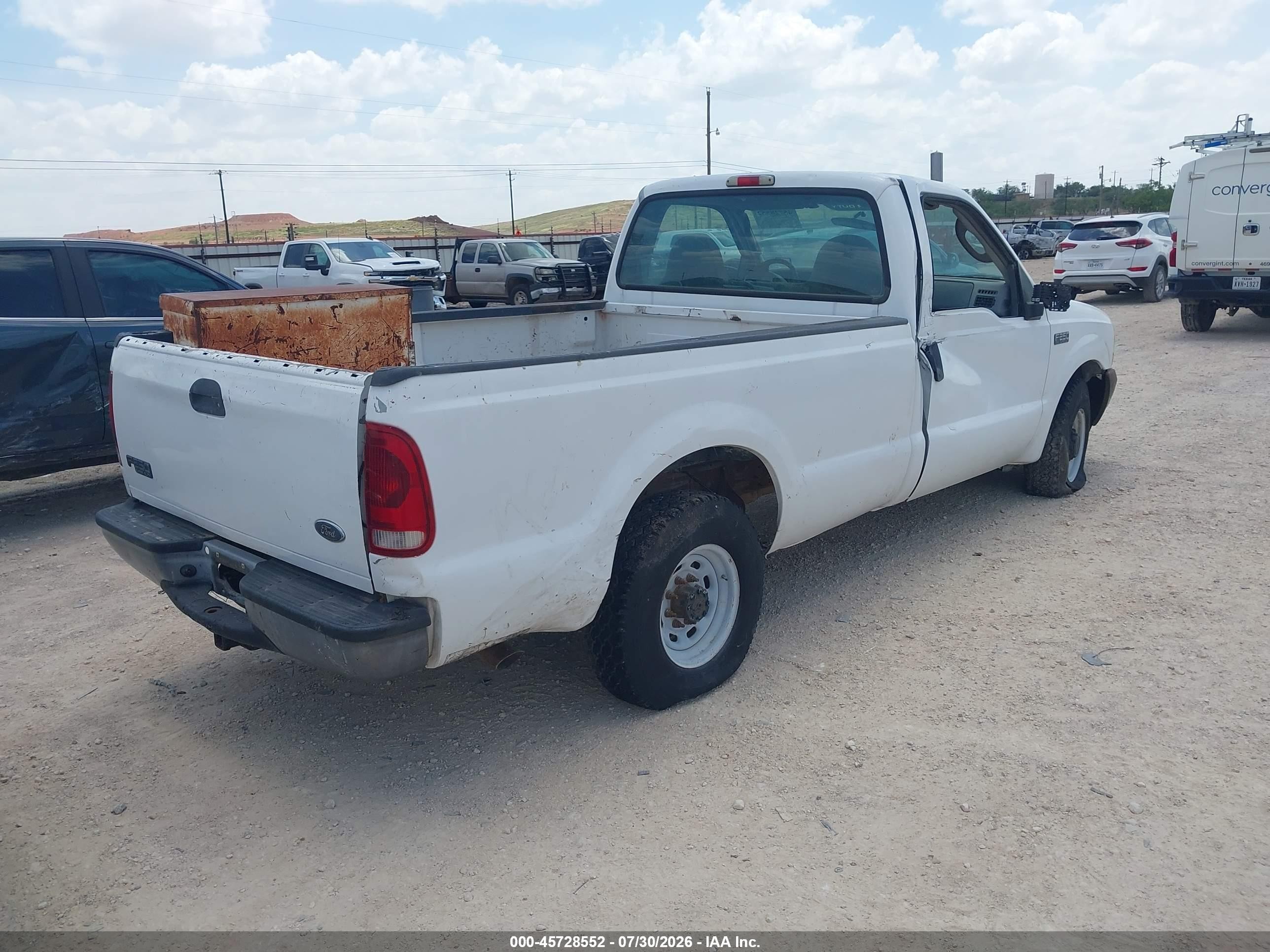 2003 Ford F-250 Xl/xlt White vin: 3FTNF20L53MB26365