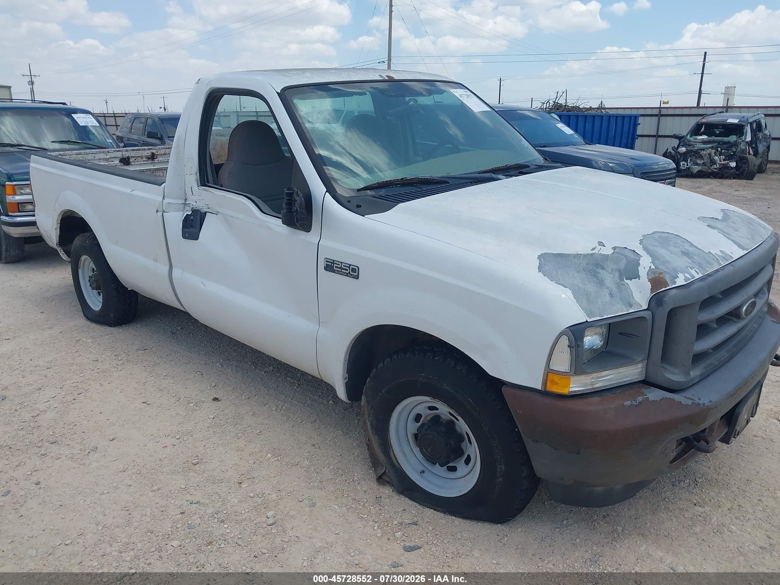 2003 Ford F-250 Xl/xlt White vin: 3FTNF20L53MB26365