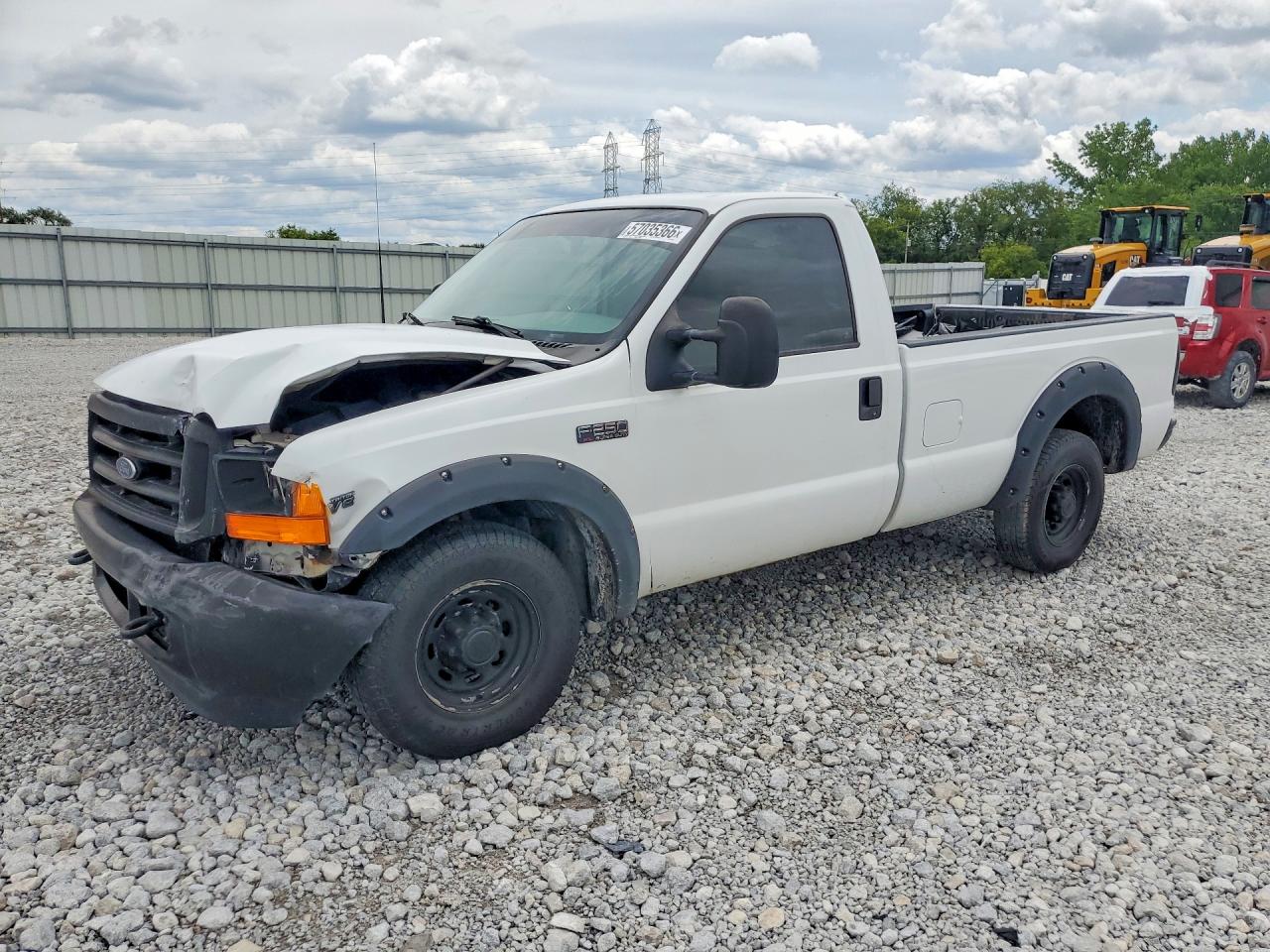 2001 Ford F250 White vin: 3FTNF20L71MA85265