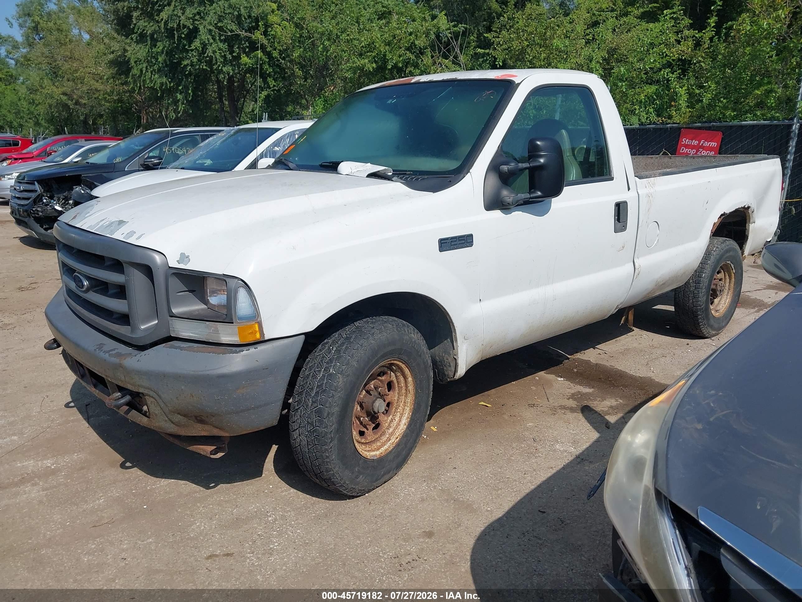 2004 Ford F-250 Xl/xlt White vin: 3FTNF20L84MA06724
