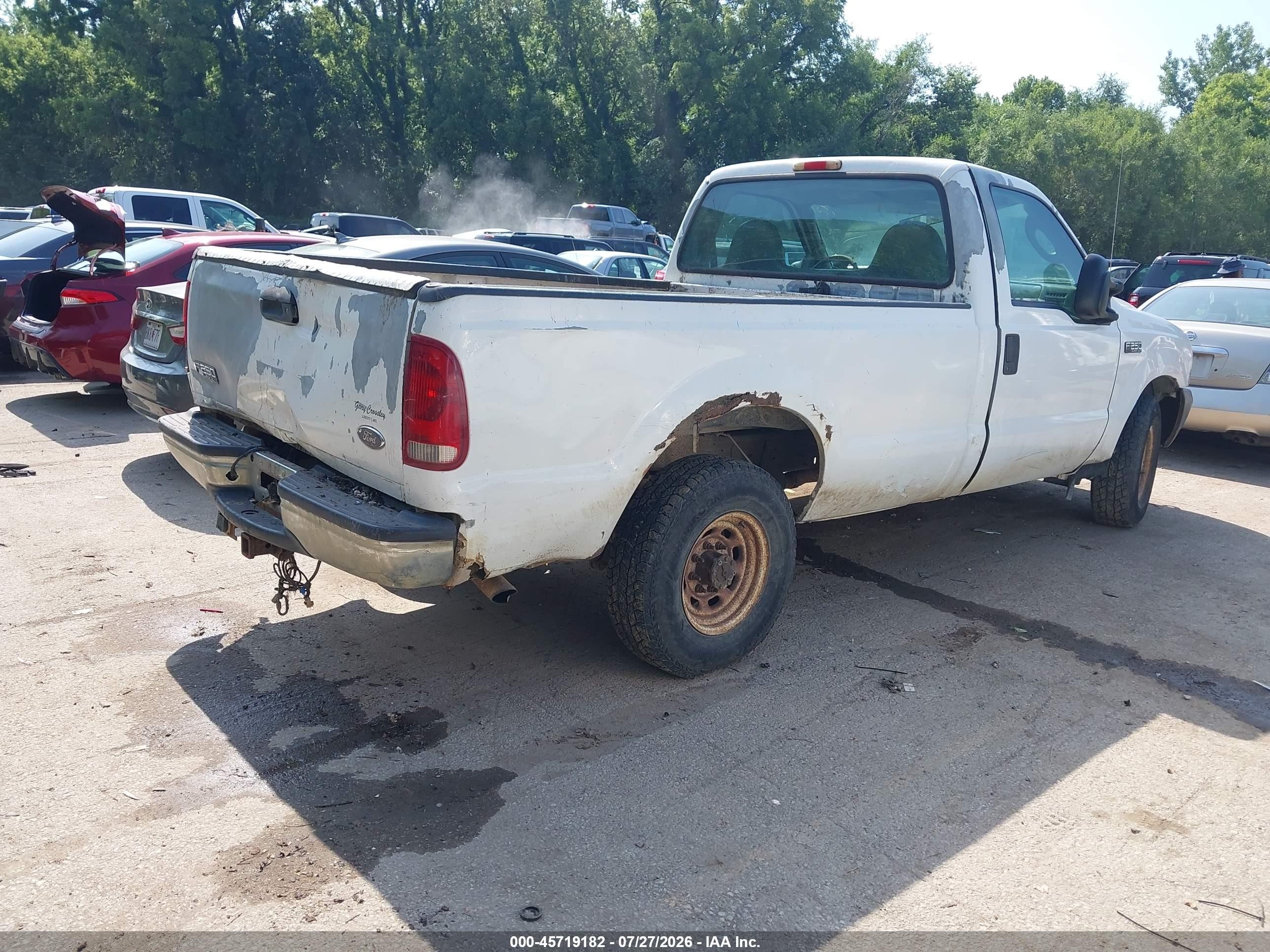 2004 Ford F-250 Xl/xlt White vin: 3FTNF20L84MA06724