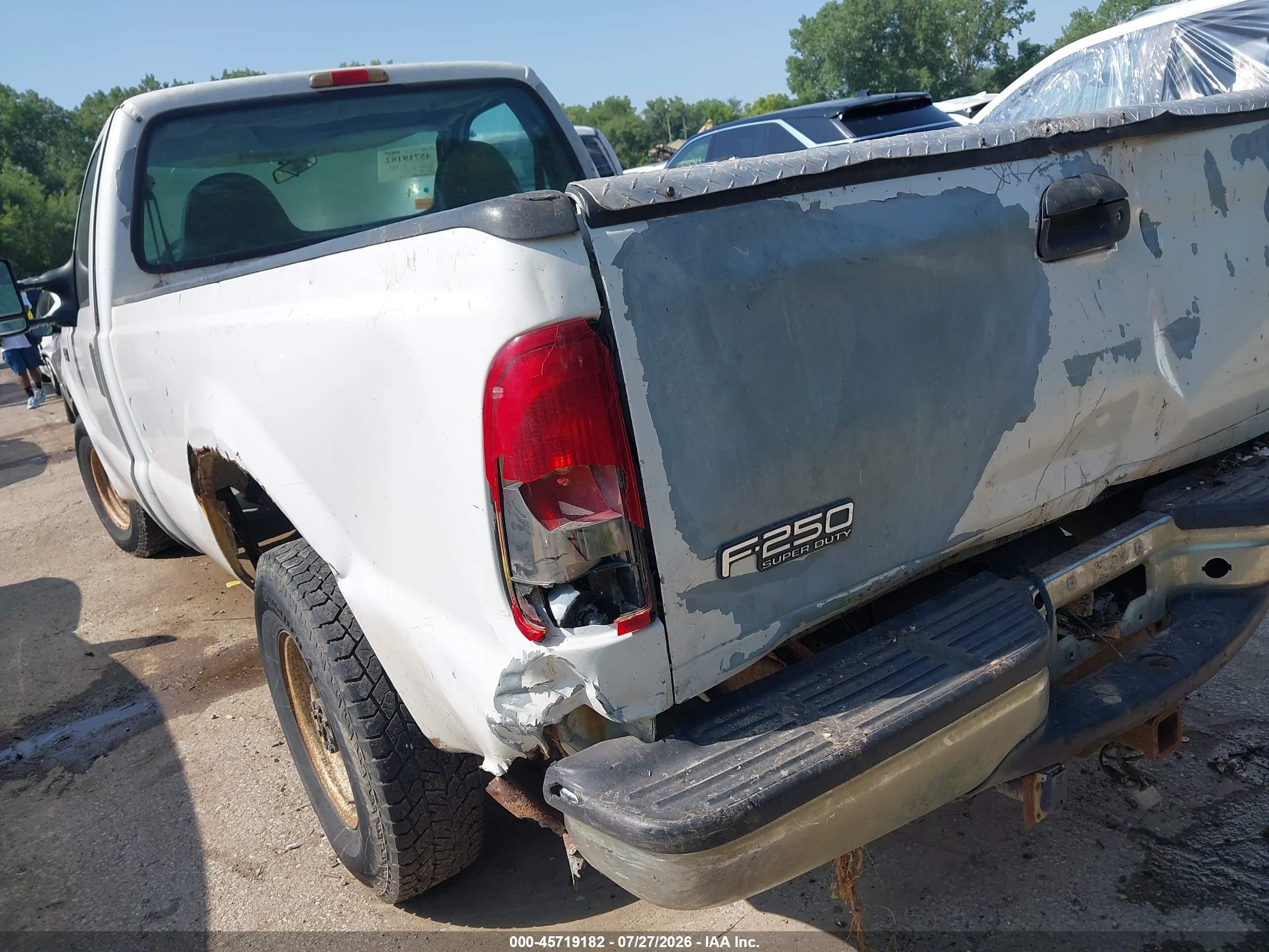 2004 Ford F-250 Xl/xlt White vin: 3FTNF20L84MA06724