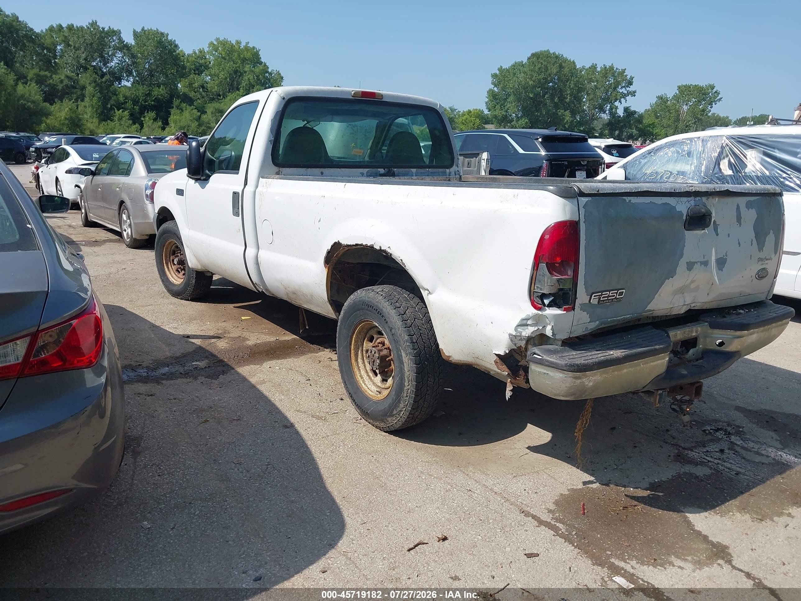 2004 Ford F-250 Xl/xlt White vin: 3FTNF20L84MA06724