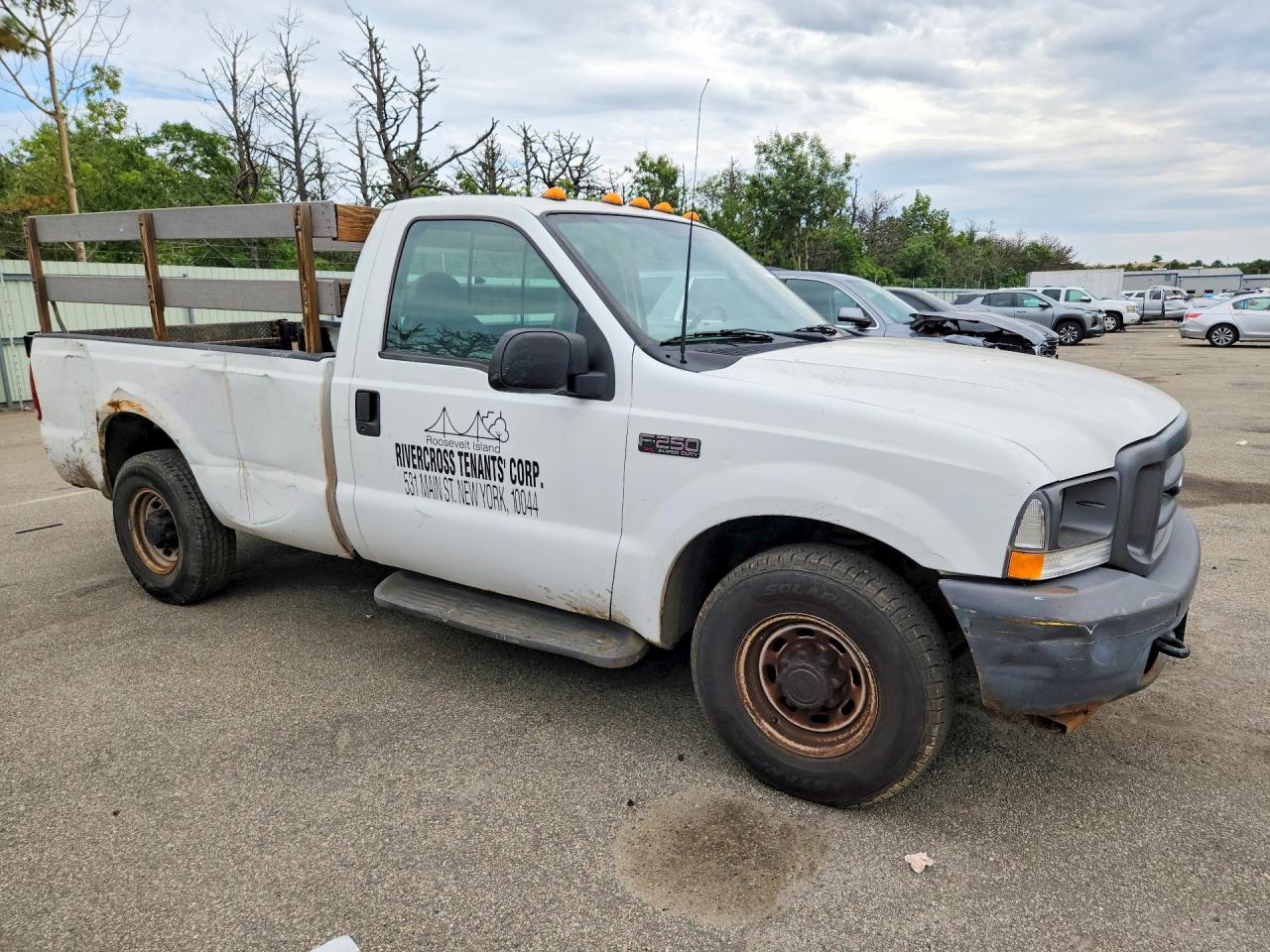 2003 Ford F250 Super Duty White vin: 3FTNF20L93MB28314