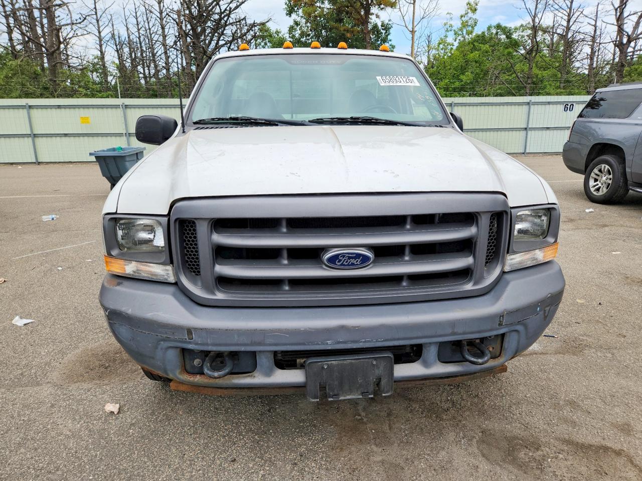 2003 Ford F250 Super Duty White vin: 3FTNF20L93MB28314