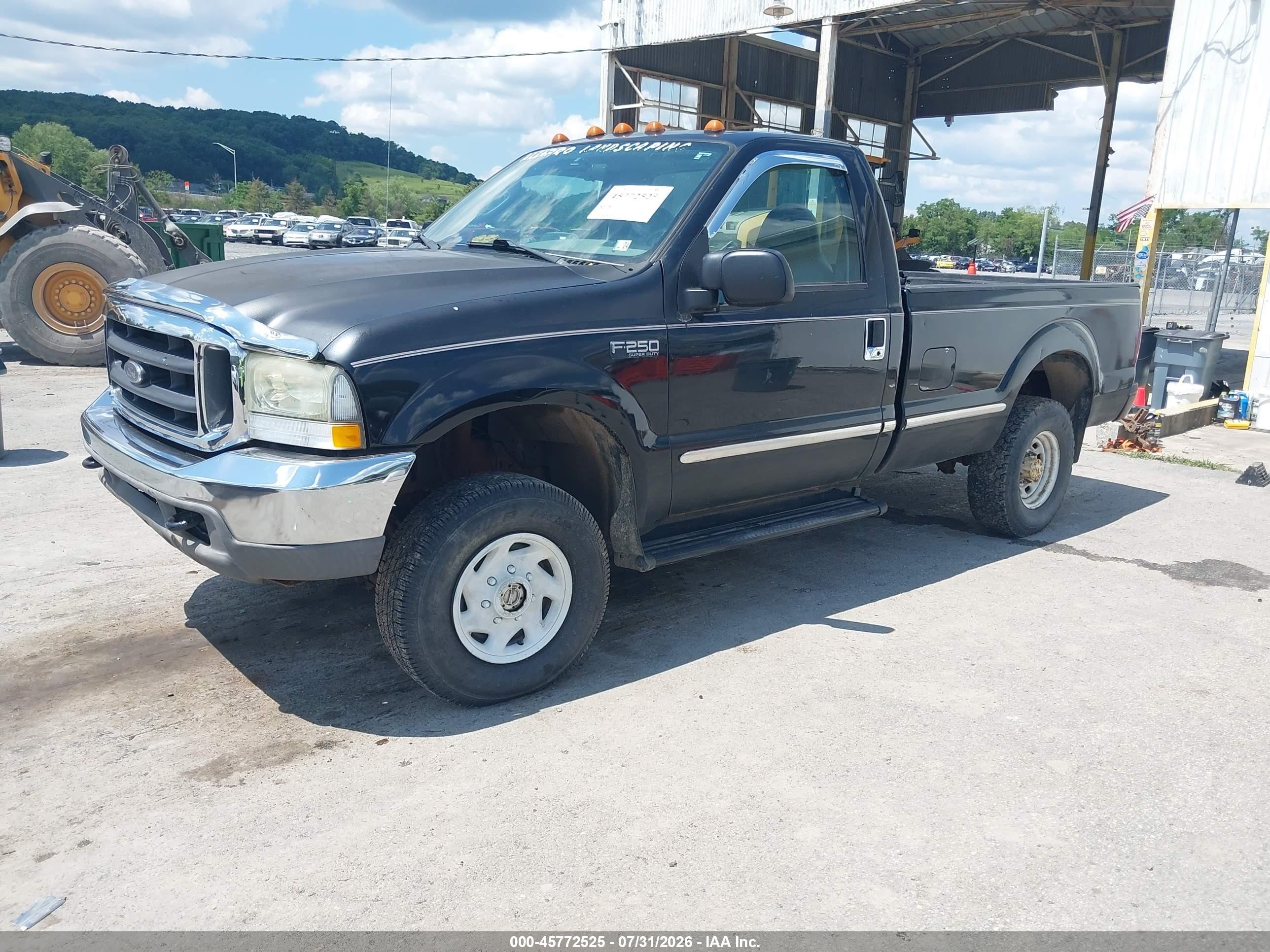 2004 Ford F250 Super Duty Black vin: 3FTNF21L24MA09164
