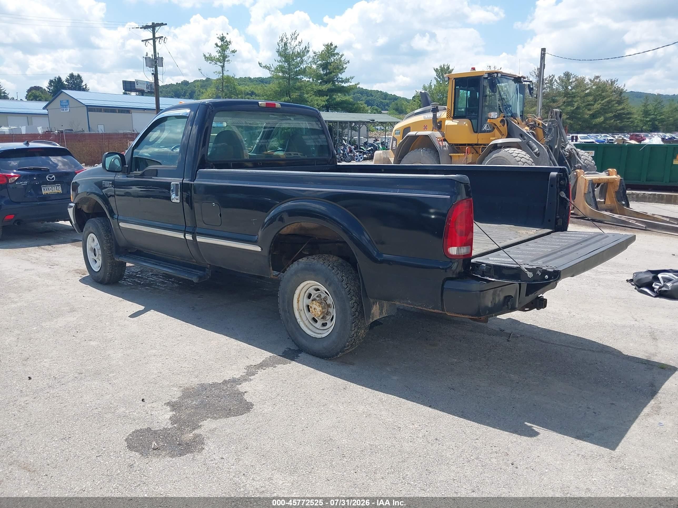 2004 Ford F250 Super Duty Black vin: 3FTNF21L24MA09164
