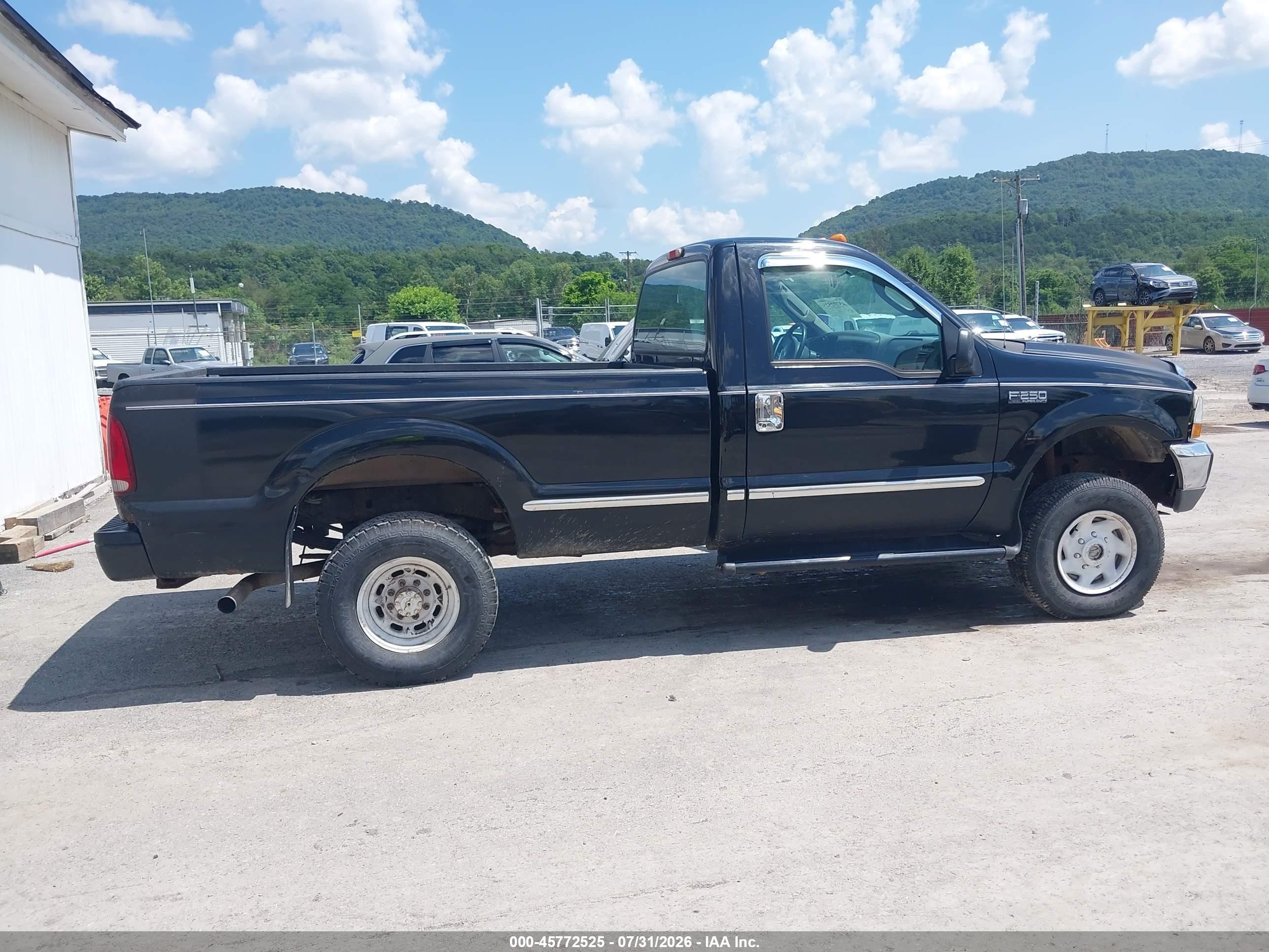 2004 Ford F250 Super Duty Black vin: 3FTNF21L24MA09164