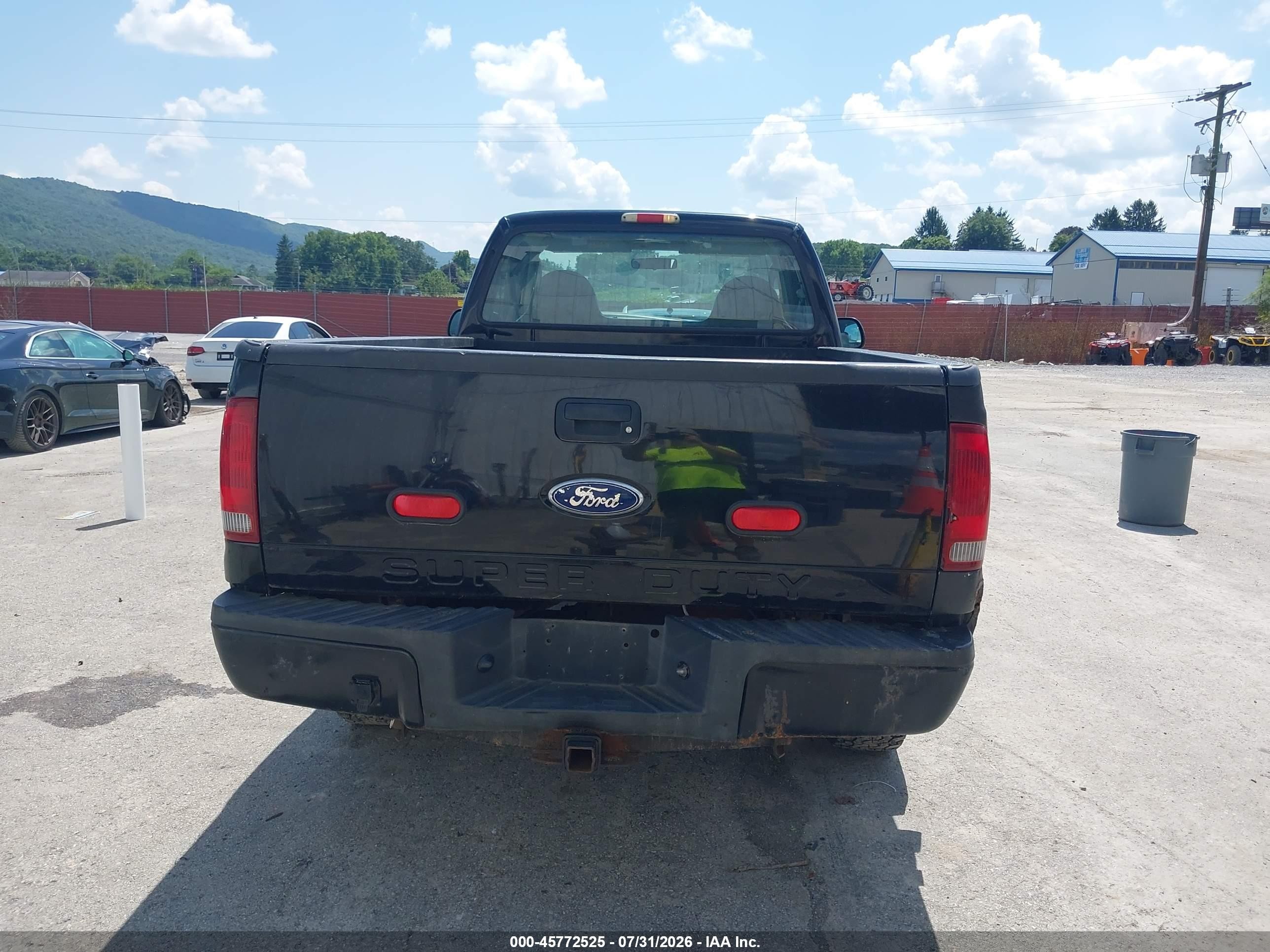 2004 Ford F250 Super Duty Black vin: 3FTNF21L24MA09164