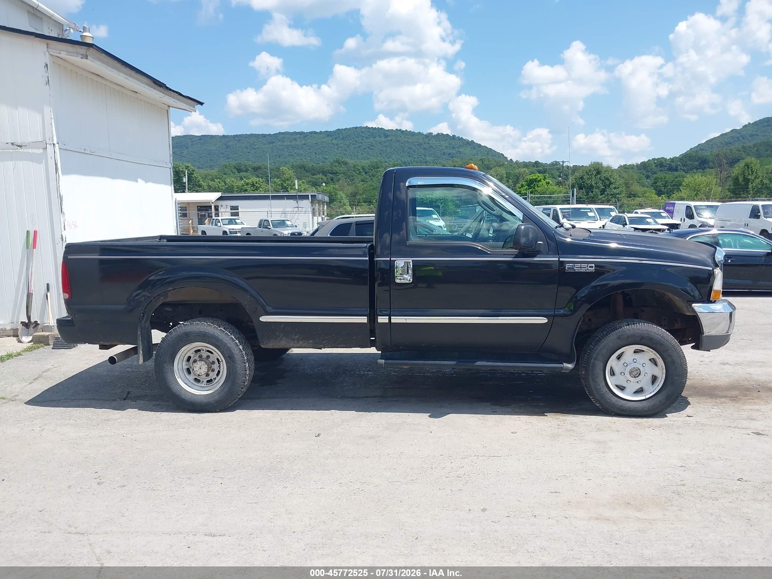 2004 Ford F250 Super Duty Black vin: 3FTNF21L24MA09164