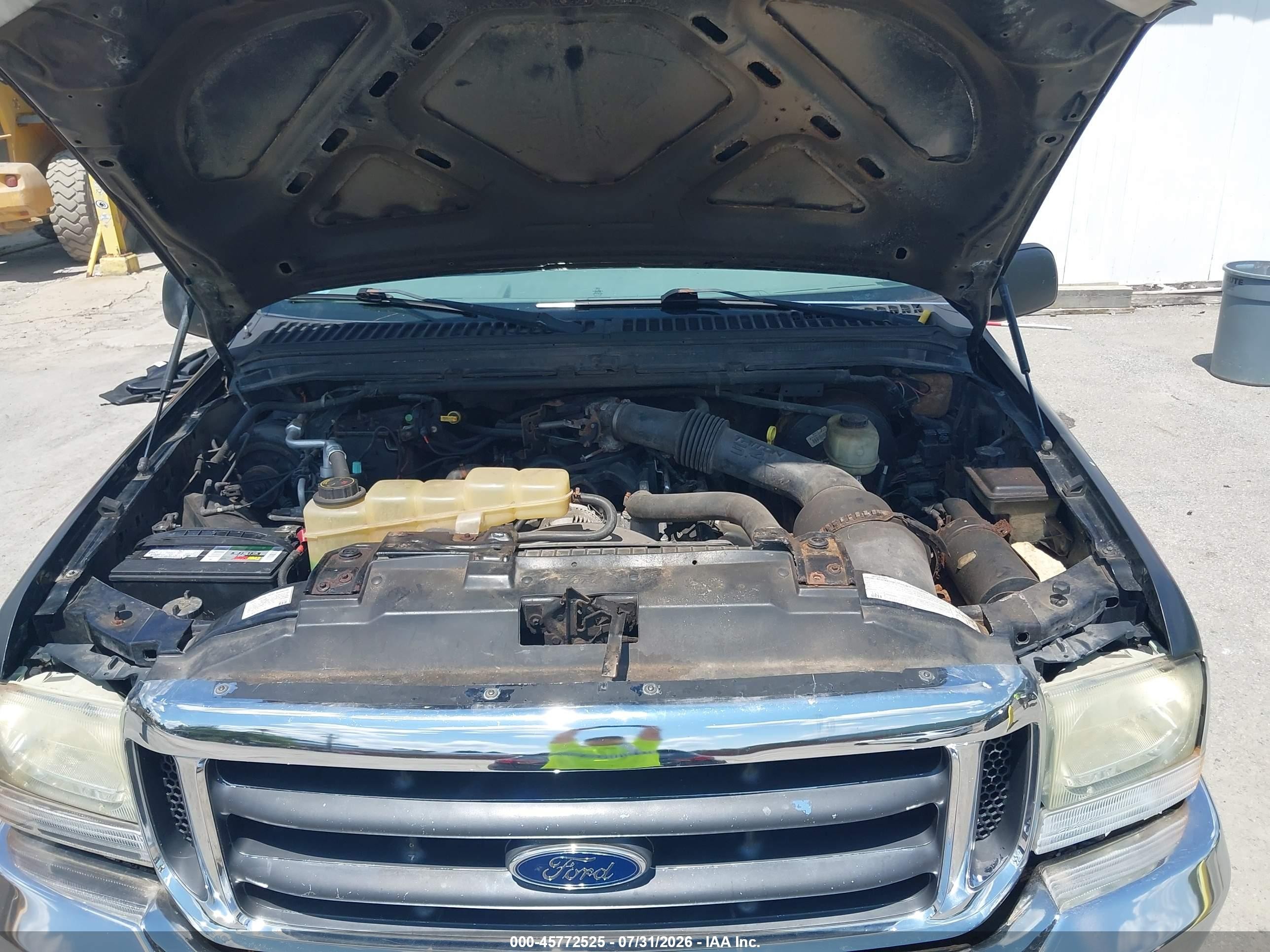 2004 Ford F250 Super Duty Black vin: 3FTNF21L24MA09164