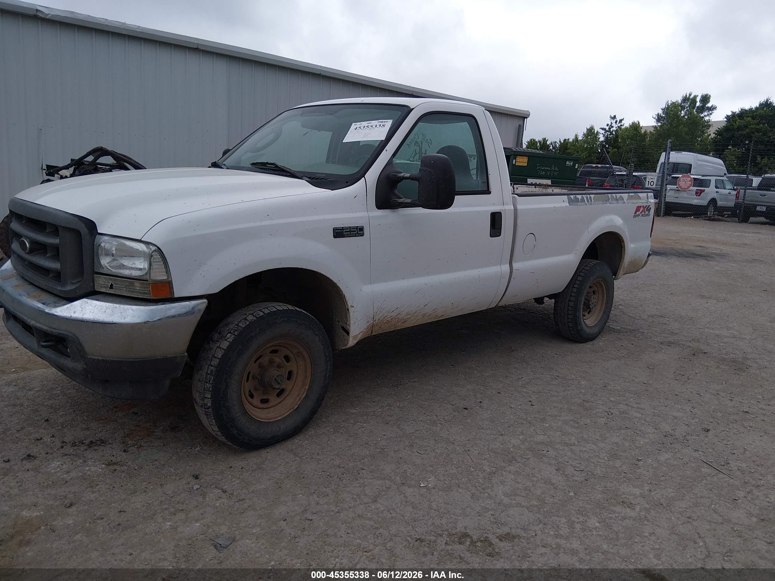 2003 Ford F-250 Xl/xlt White vin: 3FTNF21L53MB41589