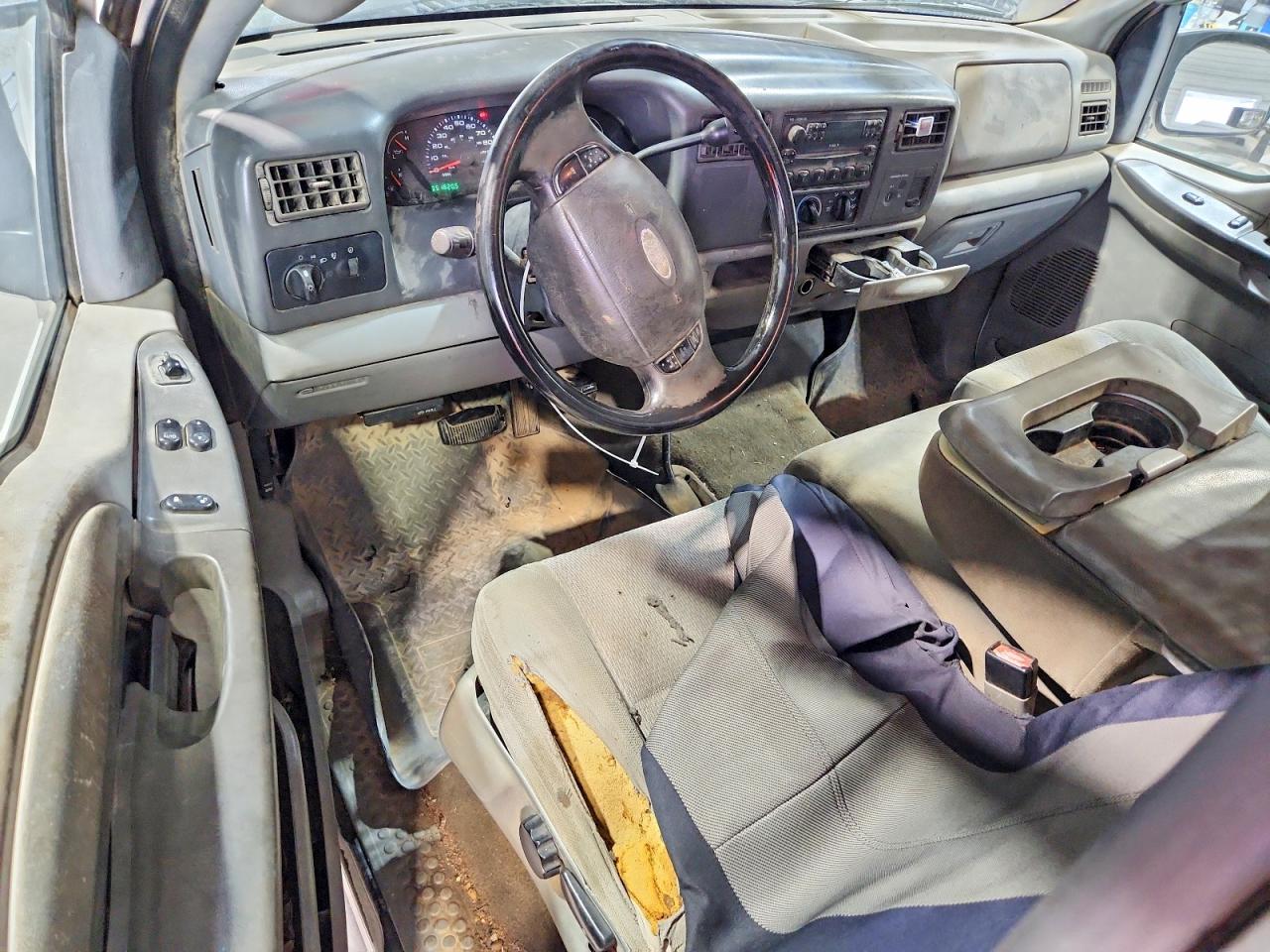 2004 Ford F250 Super Duty White vin: 3FTNF21L64MA12620