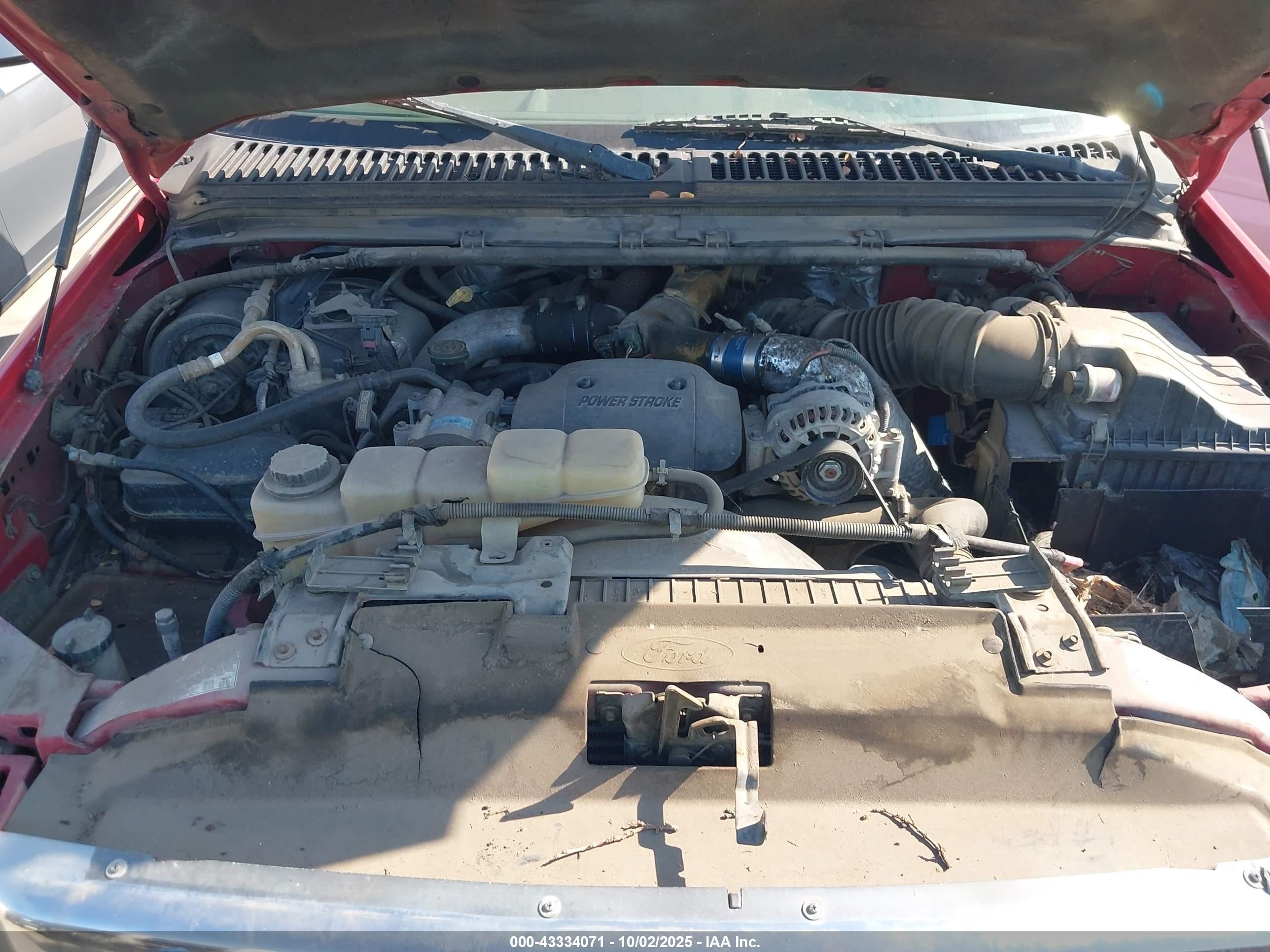 2000 Ford F-250 Lariat/xl/xlt Red vin: 3FTNW20F0YMA62253