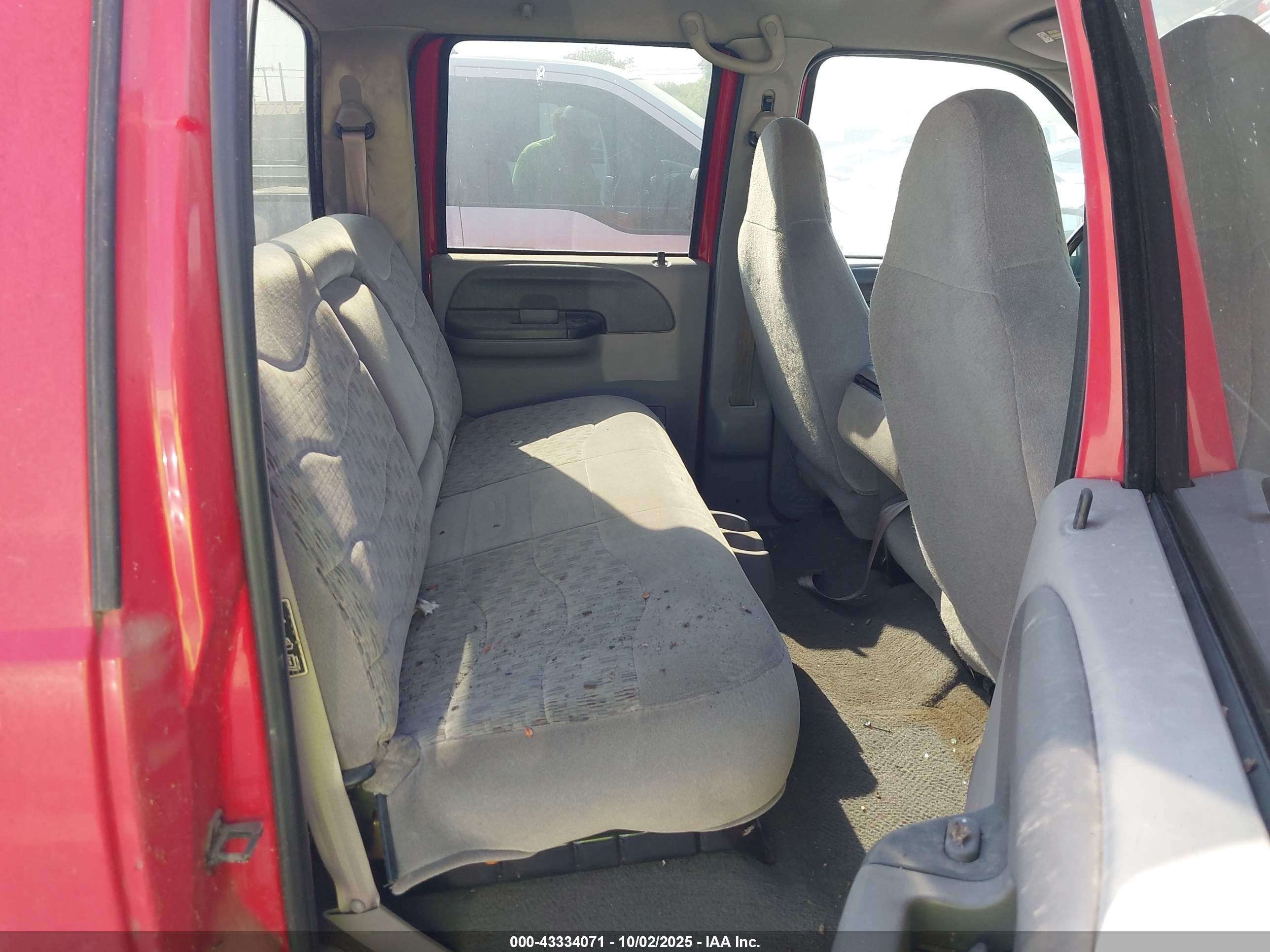 2000 Ford F-250 Lariat/xl/xlt Red vin: 3FTNW20F0YMA62253