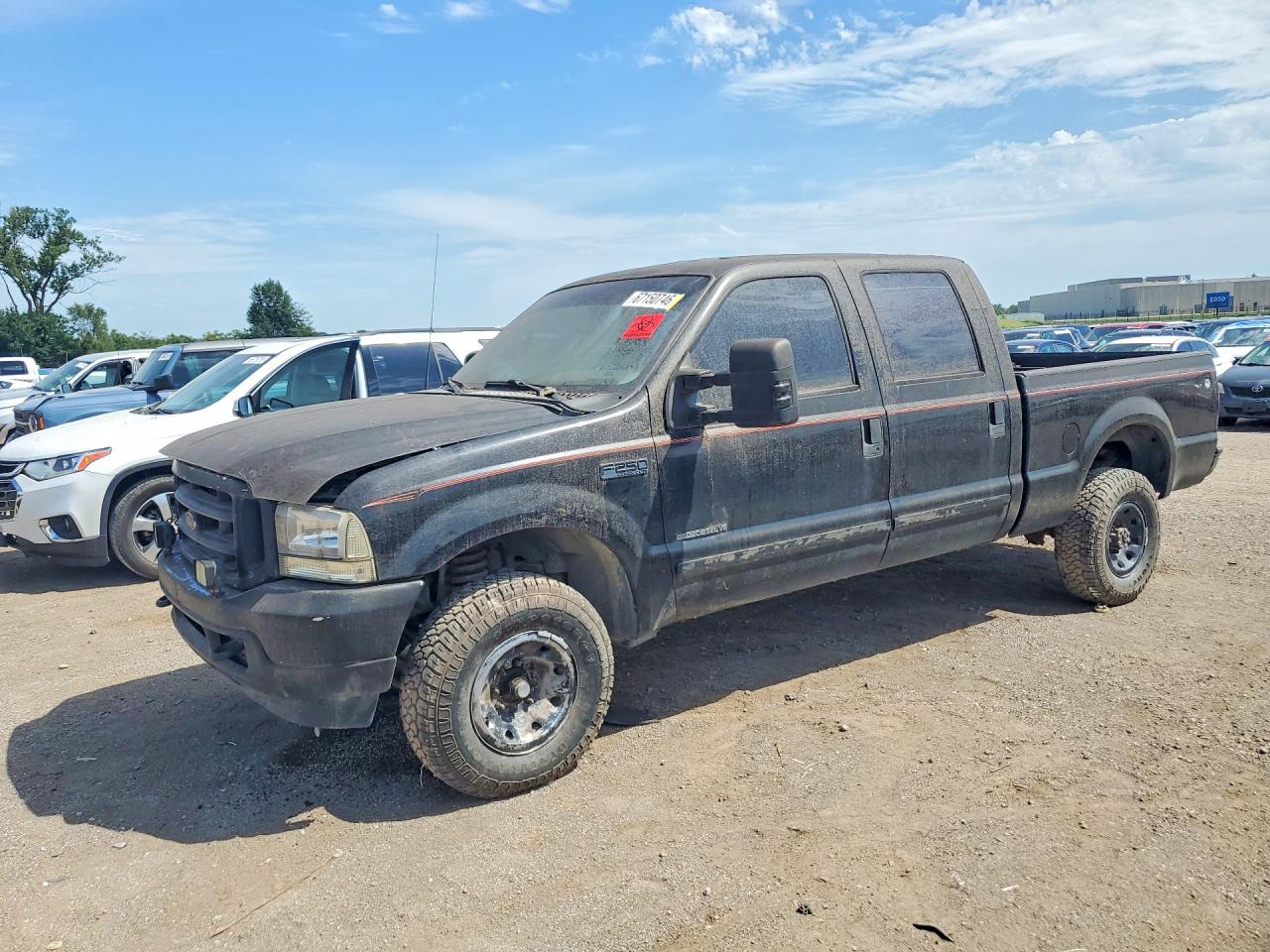 2002 Ford F250 Super Duty Black vin: 3FTNW20F22MA04328