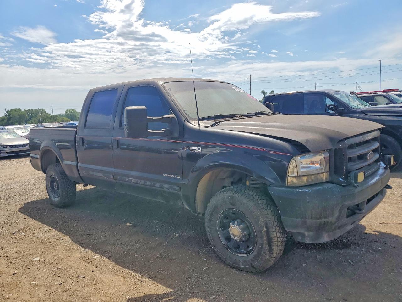 2002 Ford F250 Super Duty Black vin: 3FTNW20F22MA04328