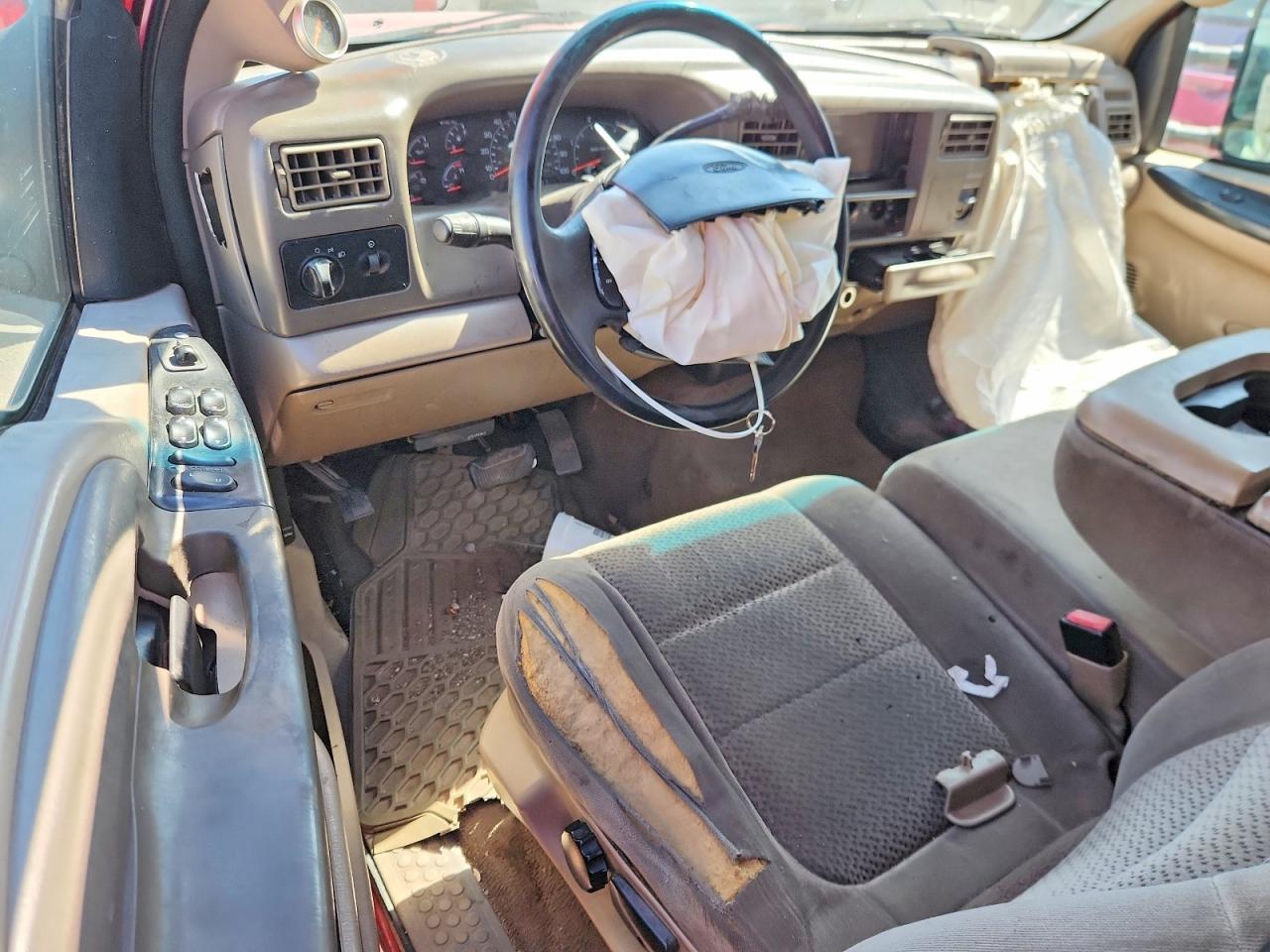2001 Ford F250 Super Duty Red vin: 3FTNW20F71MA64765