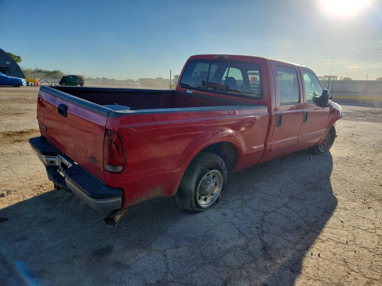 2001 Ford F250 Super Duty Red vin: 3FTNW20F71MA64765