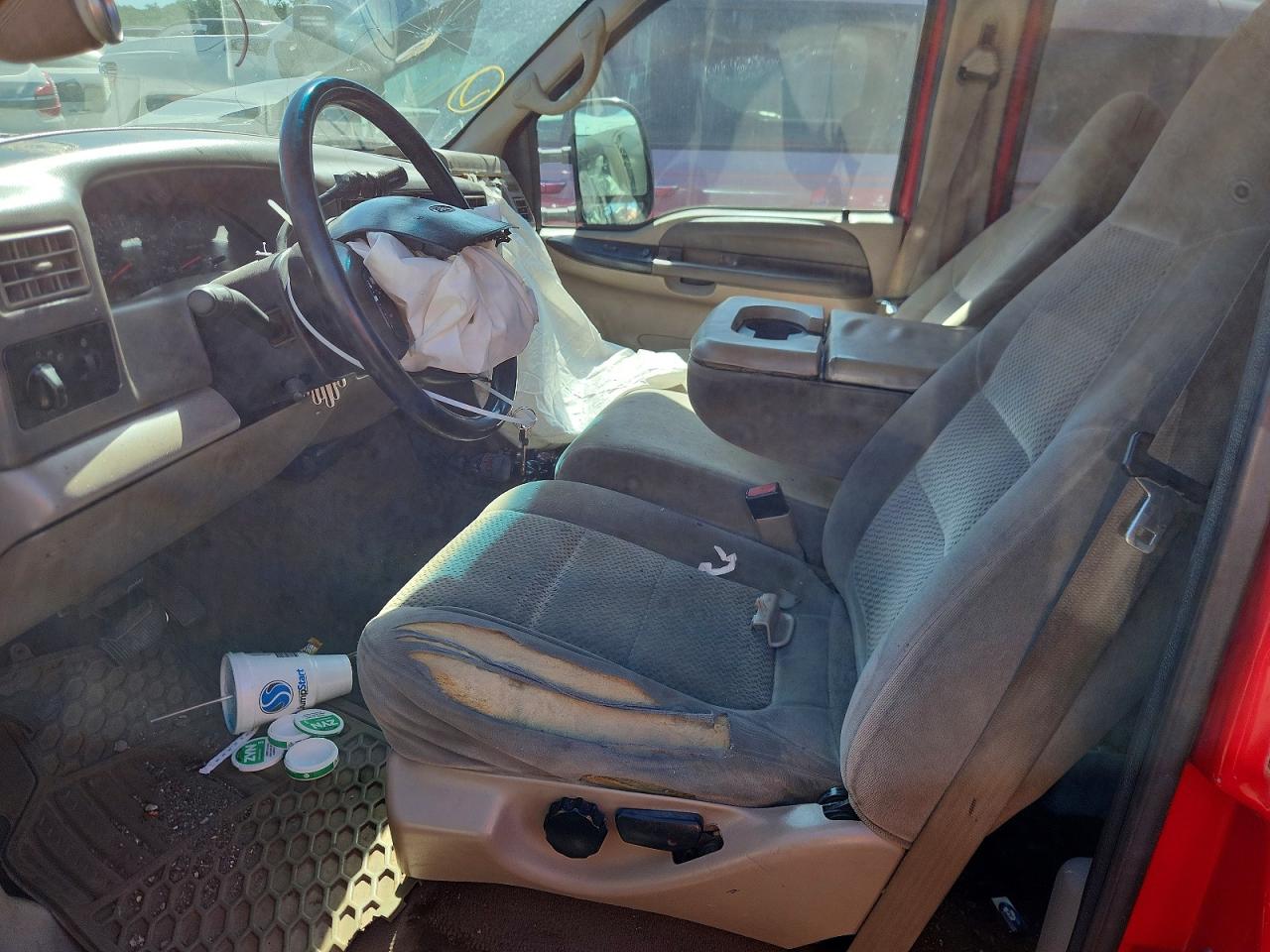 2001 Ford F250 Super Duty Red vin: 3FTNW20F71MA64765