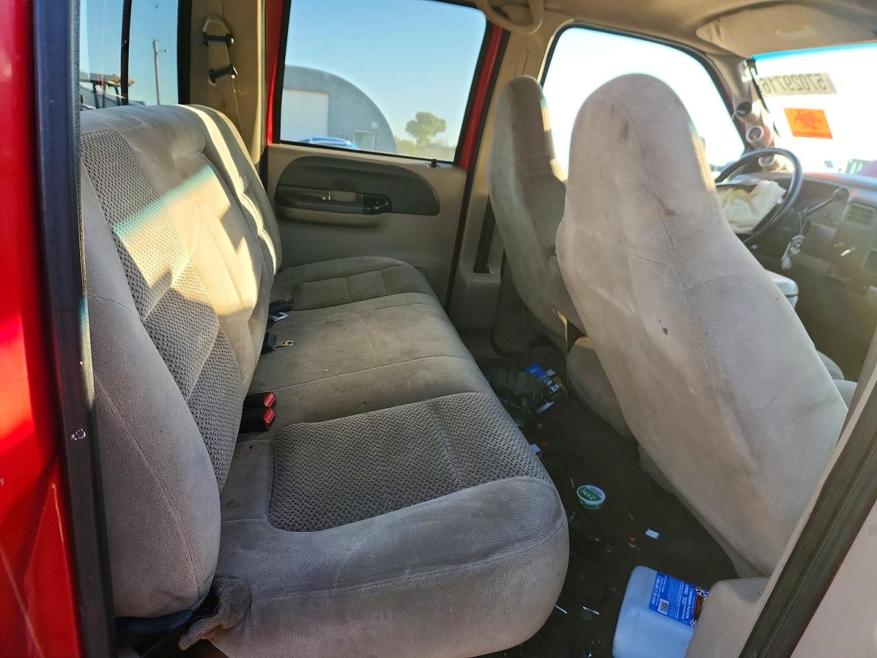 2001 Ford F250 Super Duty Red vin: 3FTNW20F71MA64765