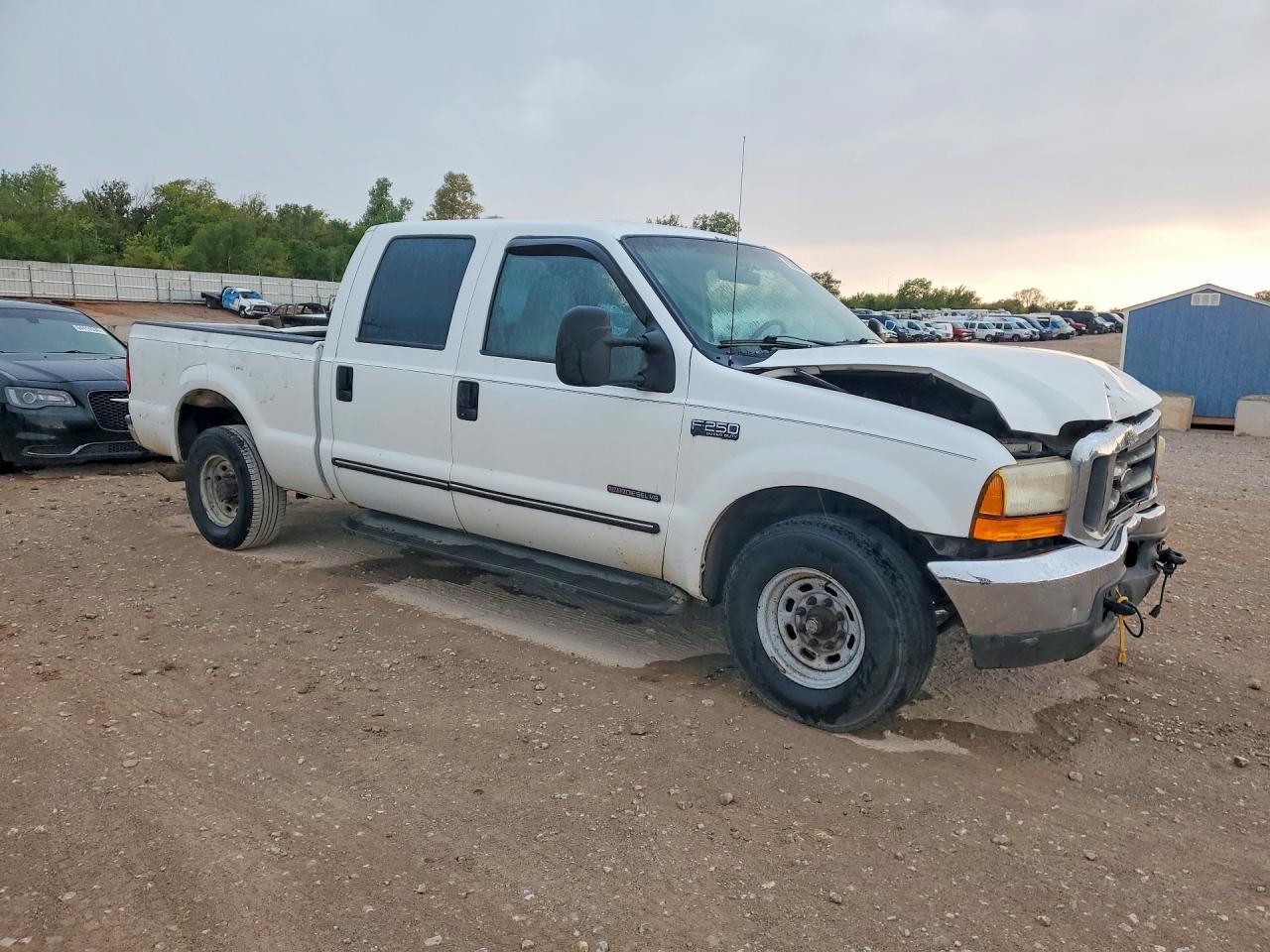 2000 Ford F250 Super Duty White vin: 3FTNW20FXYMA69663