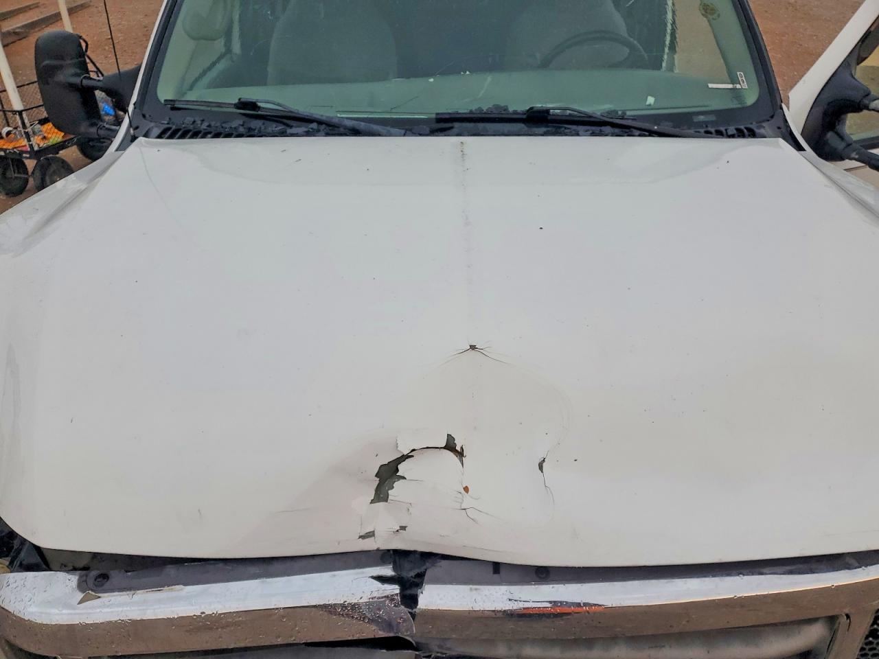 2000 Ford F250 Super Duty White vin: 3FTNW20FXYMA69663