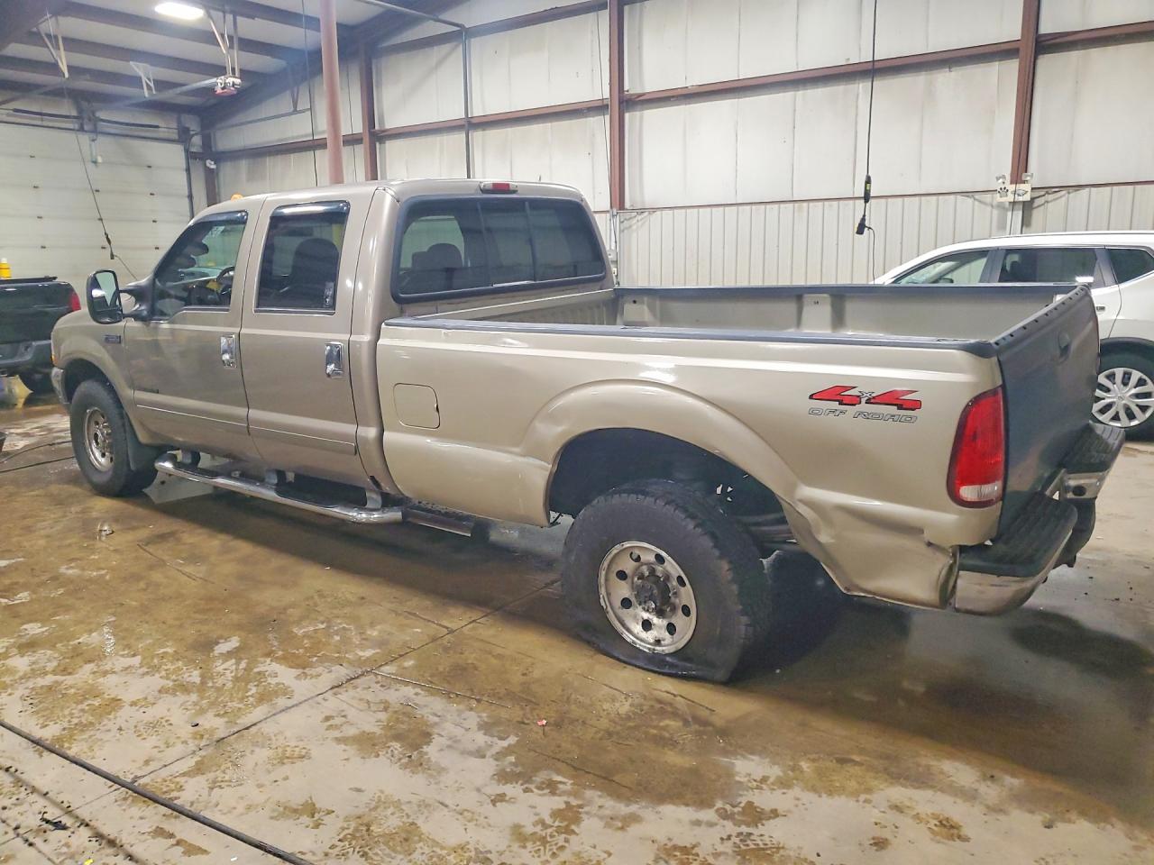 2002 Ford F250 Super Duty Tan vin: 3FTNW21F22MA23184