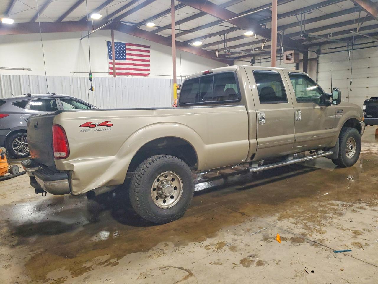 2002 Ford F250 Super Duty Tan vin: 3FTNW21F22MA23184