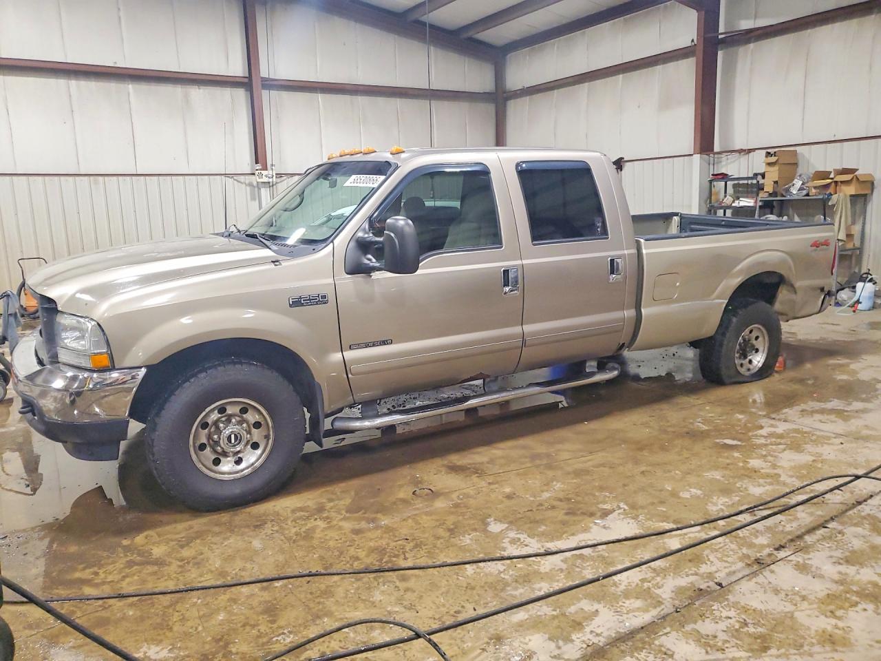 2002 Ford F250 Super Duty Tan vin: 3FTNW21F22MA23184