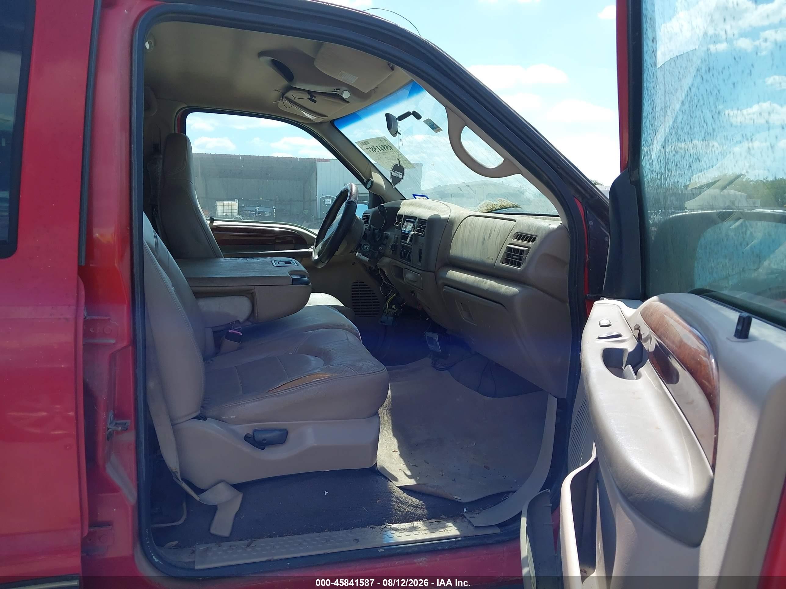 2000 Ford F-250 Lariat/xl/xlt Red vin: 3FTNW21F3YMA61693