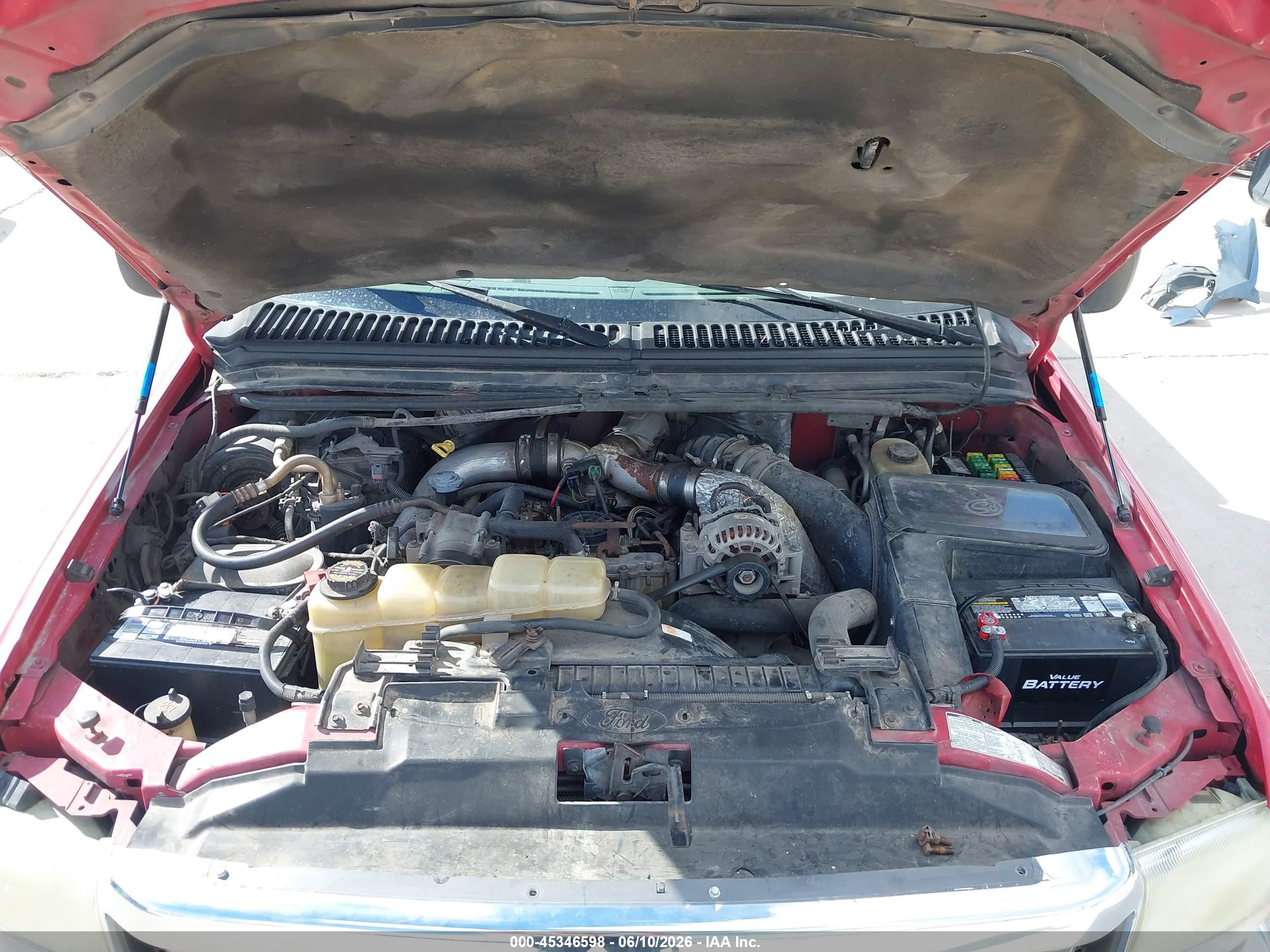 2001 Ford F-250 Lariat/xl/xlt Красный vin: 3FTNW21F81MA06033