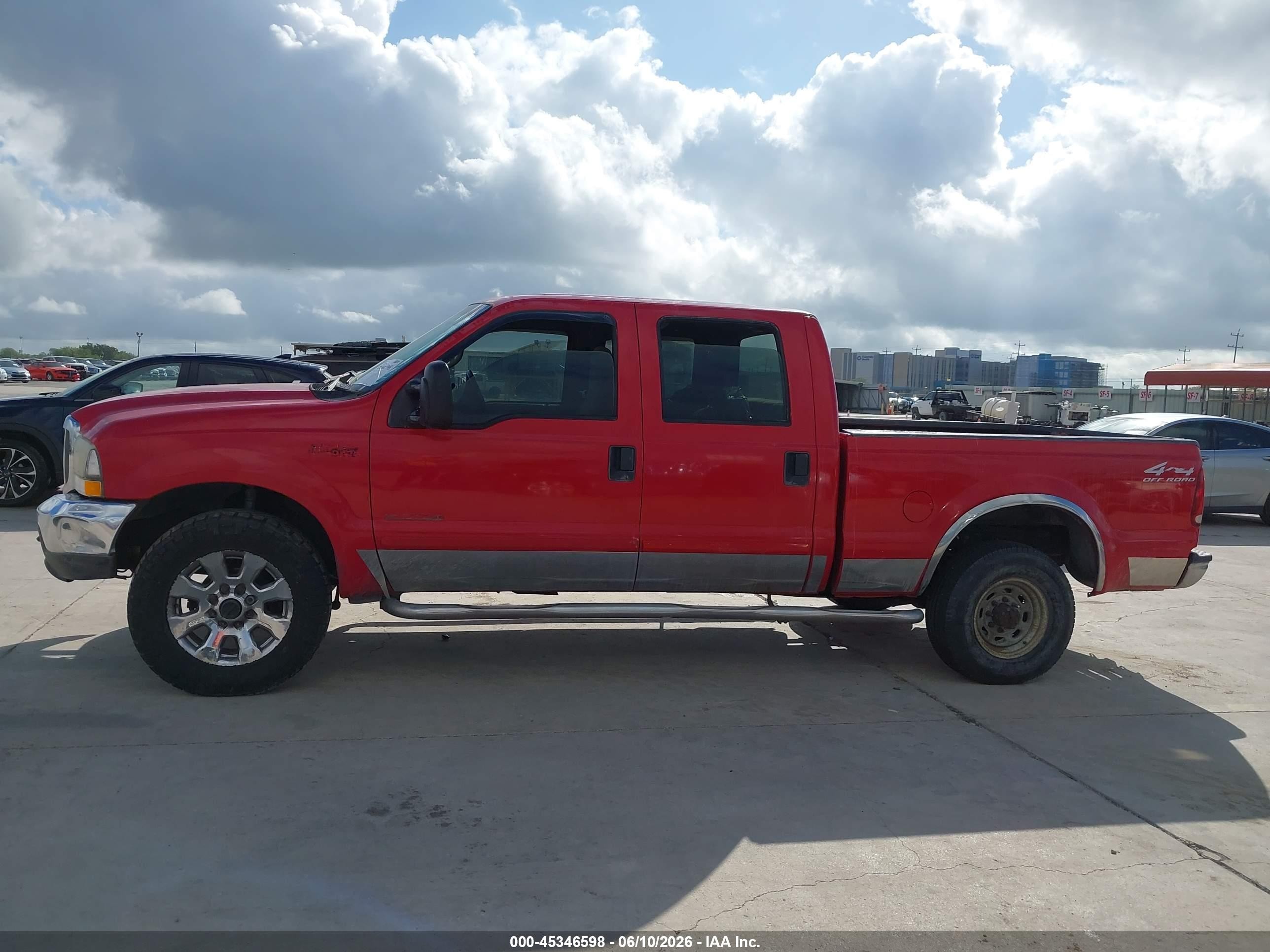 2001 Ford F-250 Lariat/xl/xlt Красный vin: 3FTNW21F81MA06033