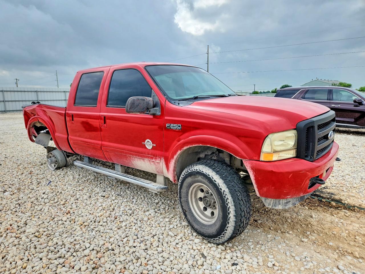 2001 Ford Super Duty F-250 Lar Red vin: 3FTNW21S91MA78761