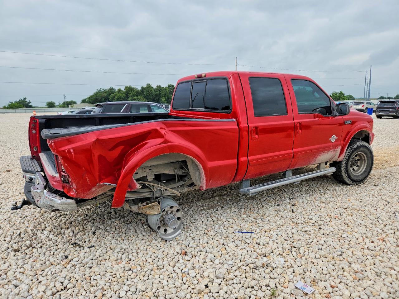 2001 Ford Super Duty F-250 Lar Red vin: 3FTNW21S91MA78761