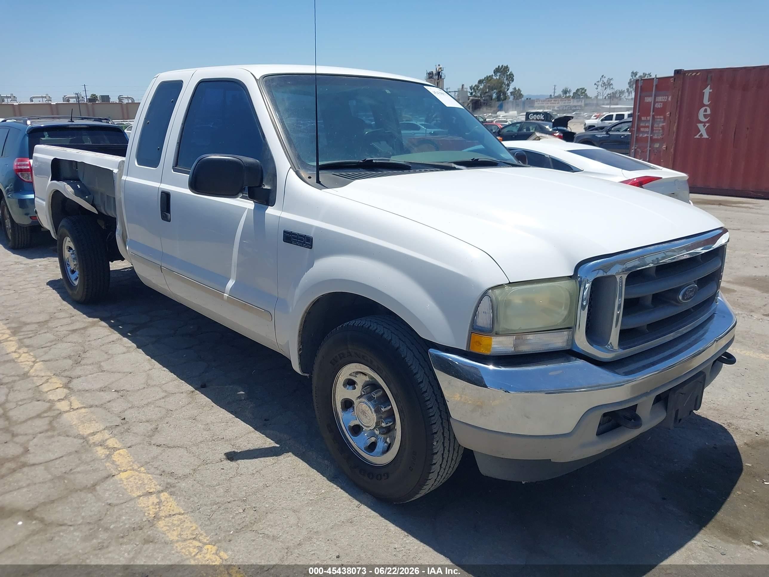 2003 Ford F-250 Lariat/xl/xlt White vin: 3FTNX20L33MB45722