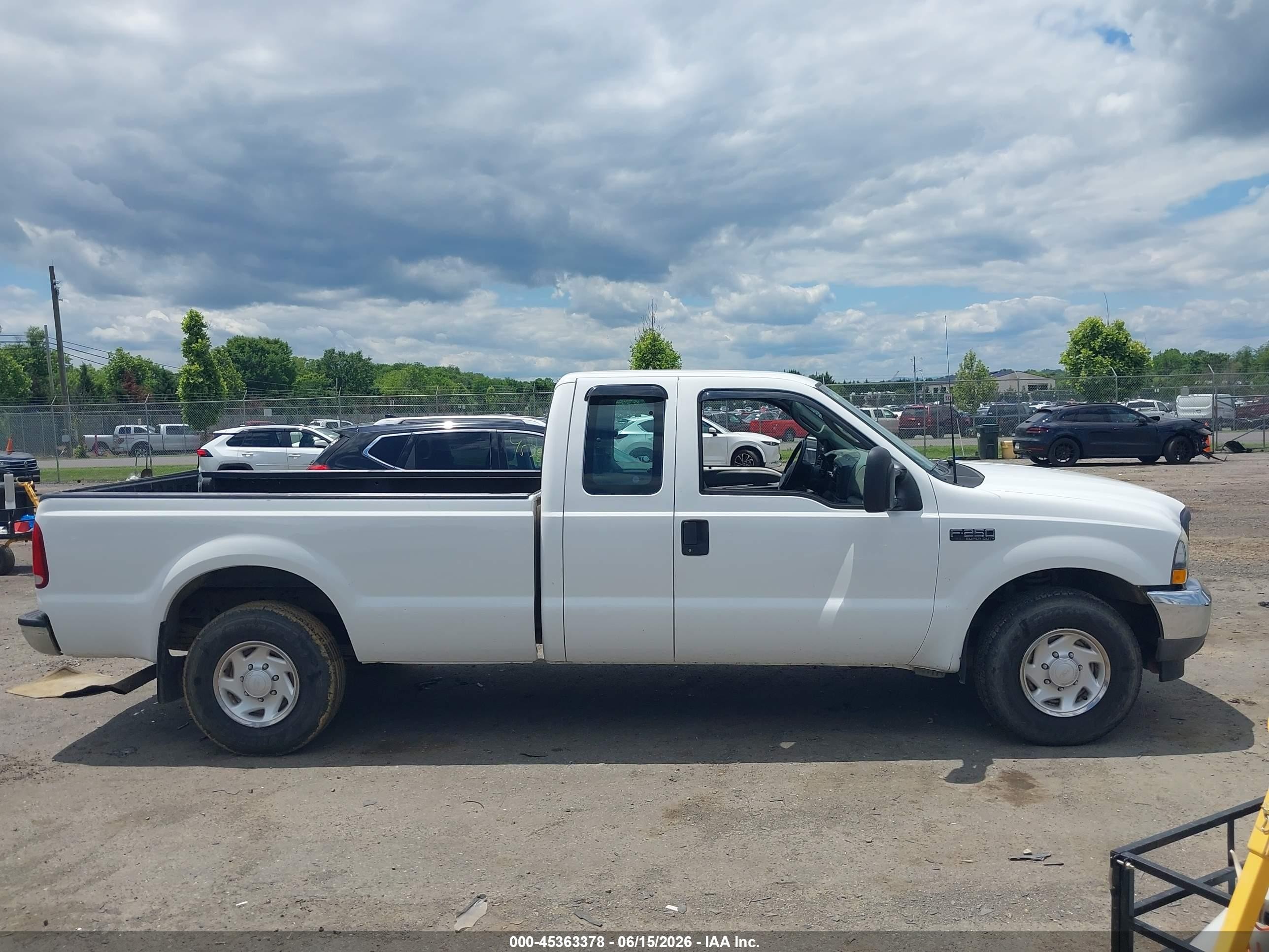 2003 Ford F250 Super Duty White vin: 3FTNX20L53MB35662