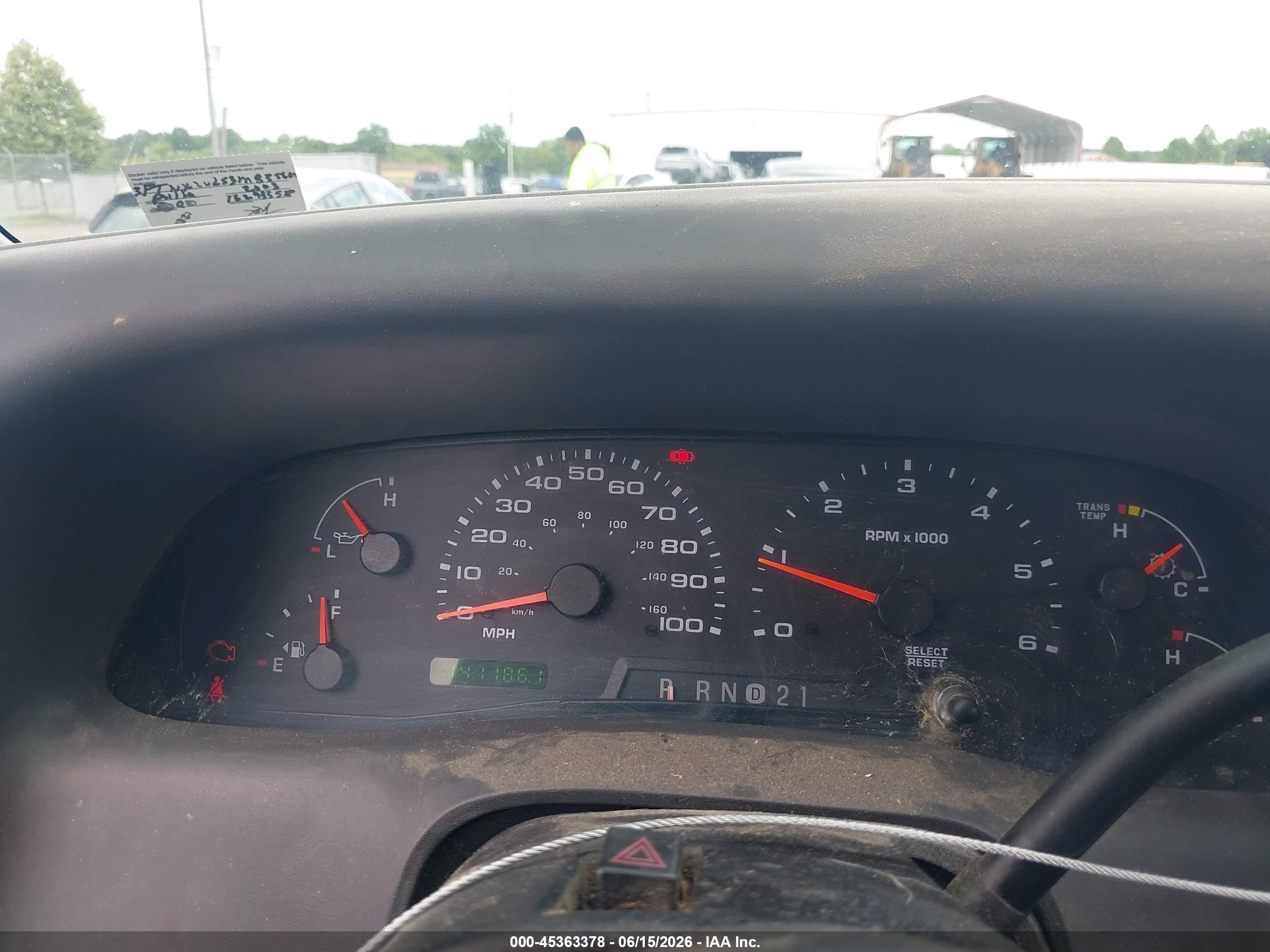 2003 Ford F250 Super Duty White vin: 3FTNX20L53MB35662