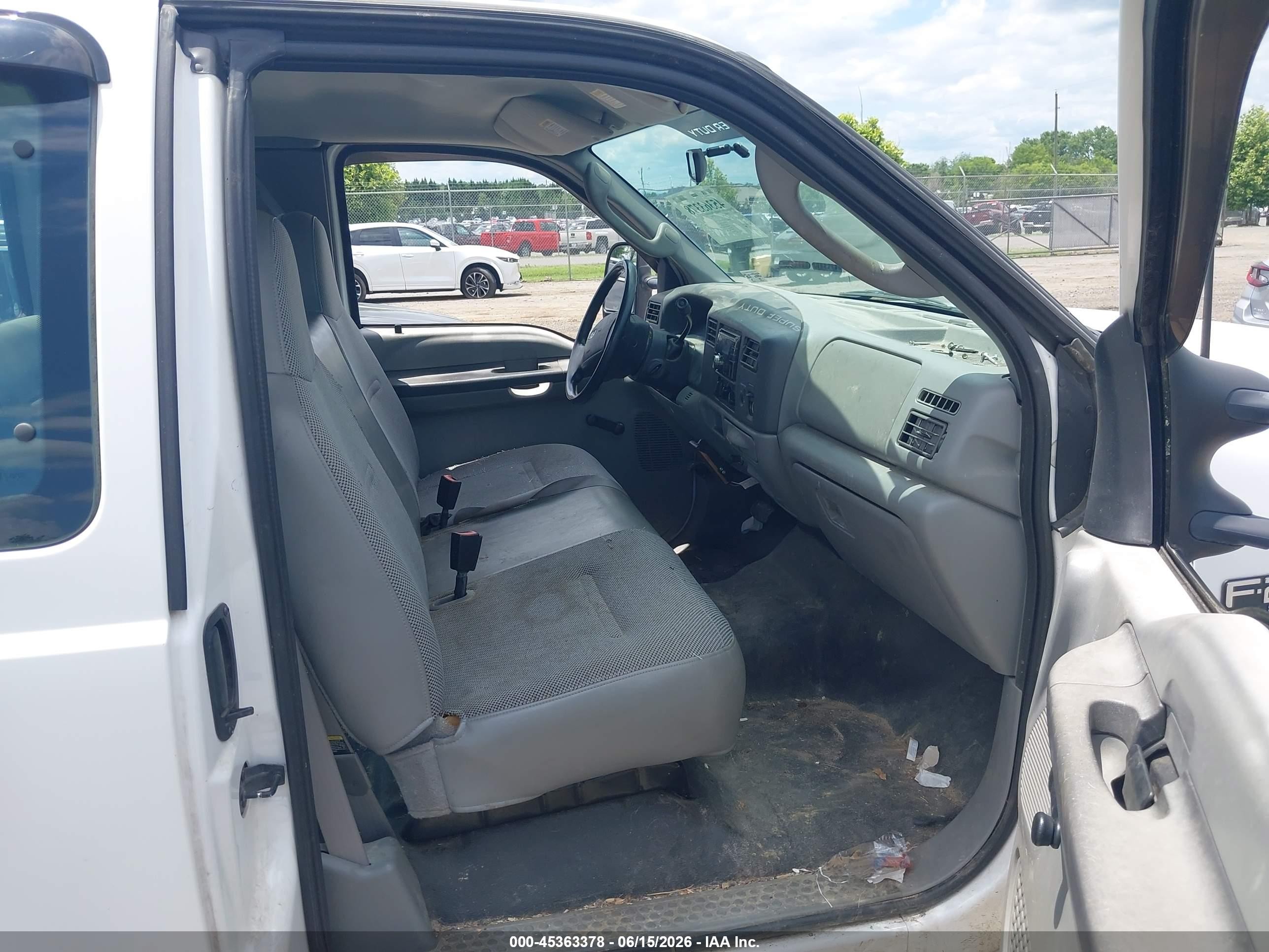2003 Ford F250 Super Duty White vin: 3FTNX20L53MB35662